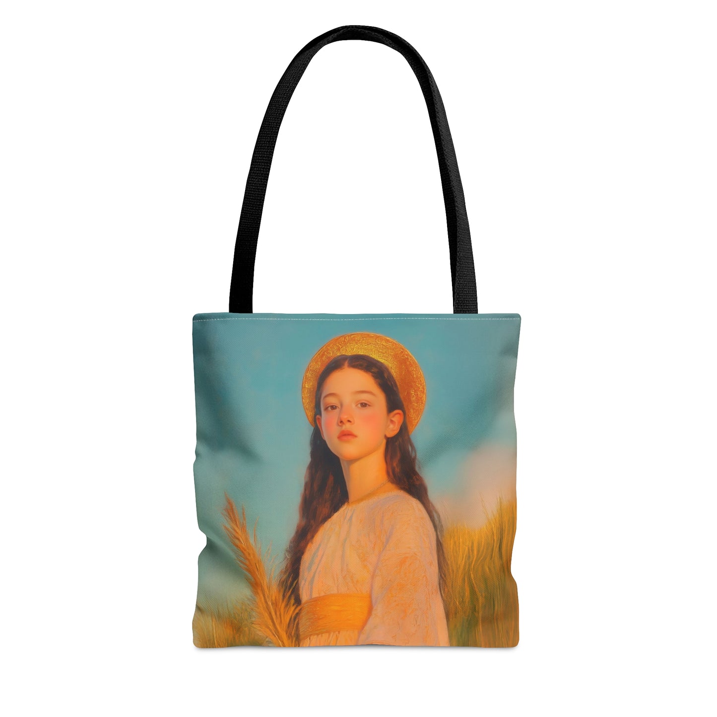 Saint Faith - Tote Bag - Large Medium Small Faith Art Bag - Bible Study Faith Purse - Double Sided Prayer Tote - Catholic Saint
