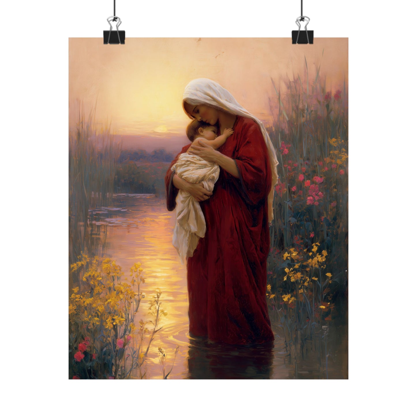 Saint Elizabeth, Mother to John the Baptist - Sanctified Souls Print - Multiple Sizes - Premium Matte Vertical Posters
