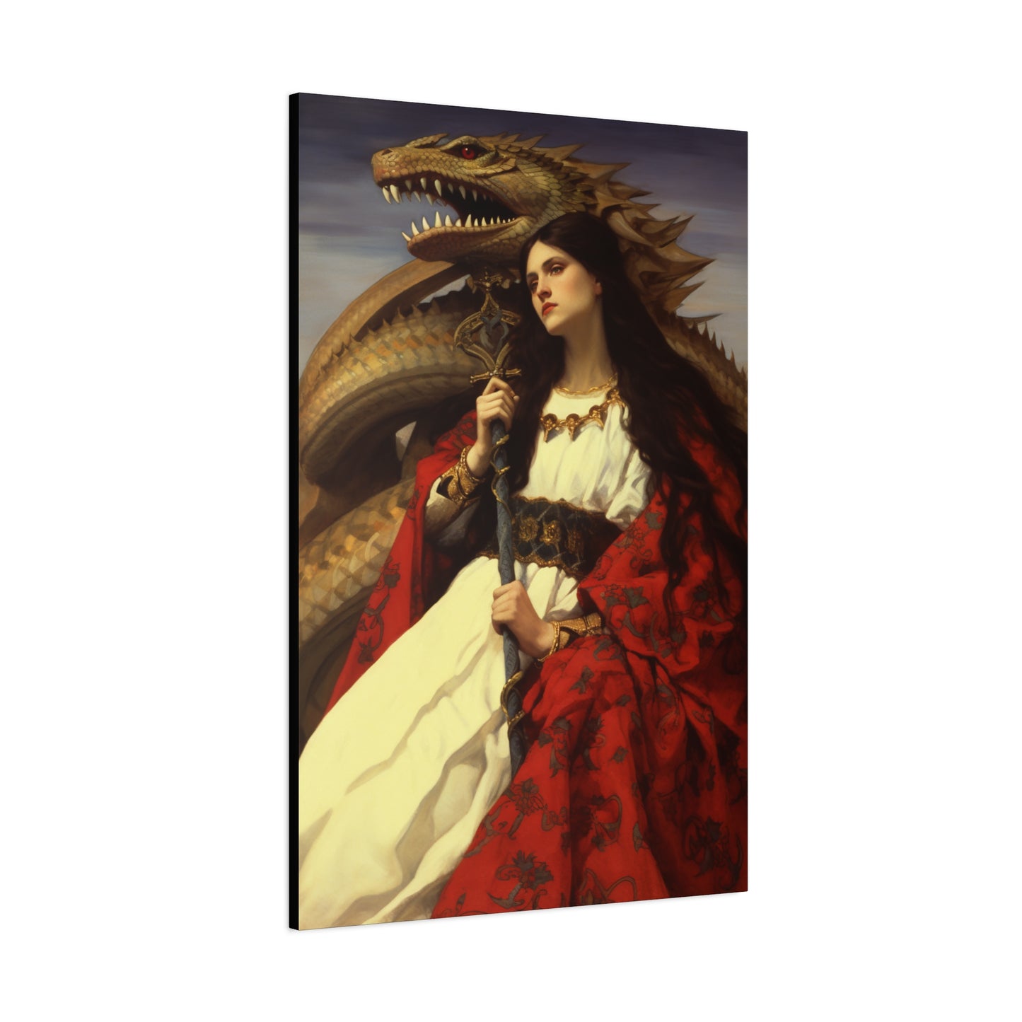 Saint Martha of Bethany Canvas Print - Multiple Sizes - Catholic Home art - Museum Wrapped Canvas - Sanctified Souls Print