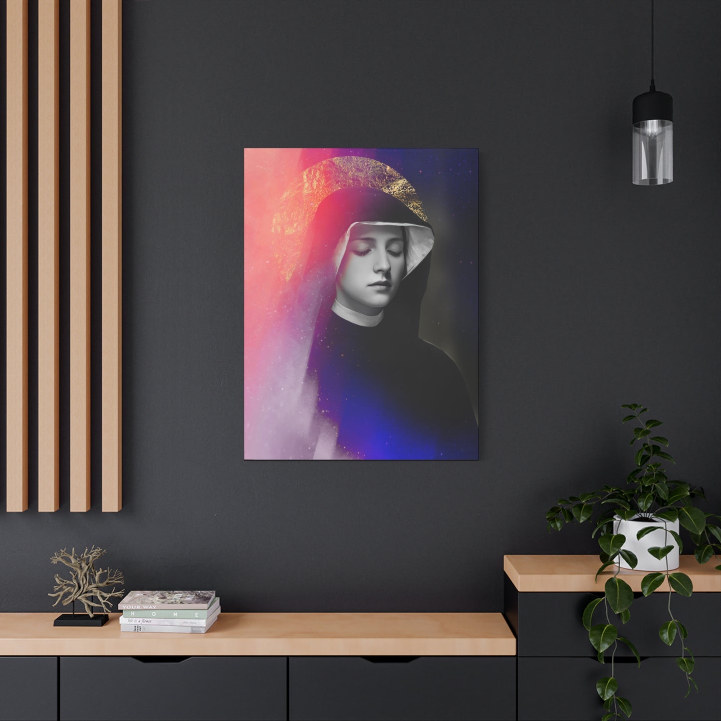 Saint Faustina Kowalska - Museum Wrapped Canvas - Sanctified Souls Print - Religious Art for your Home