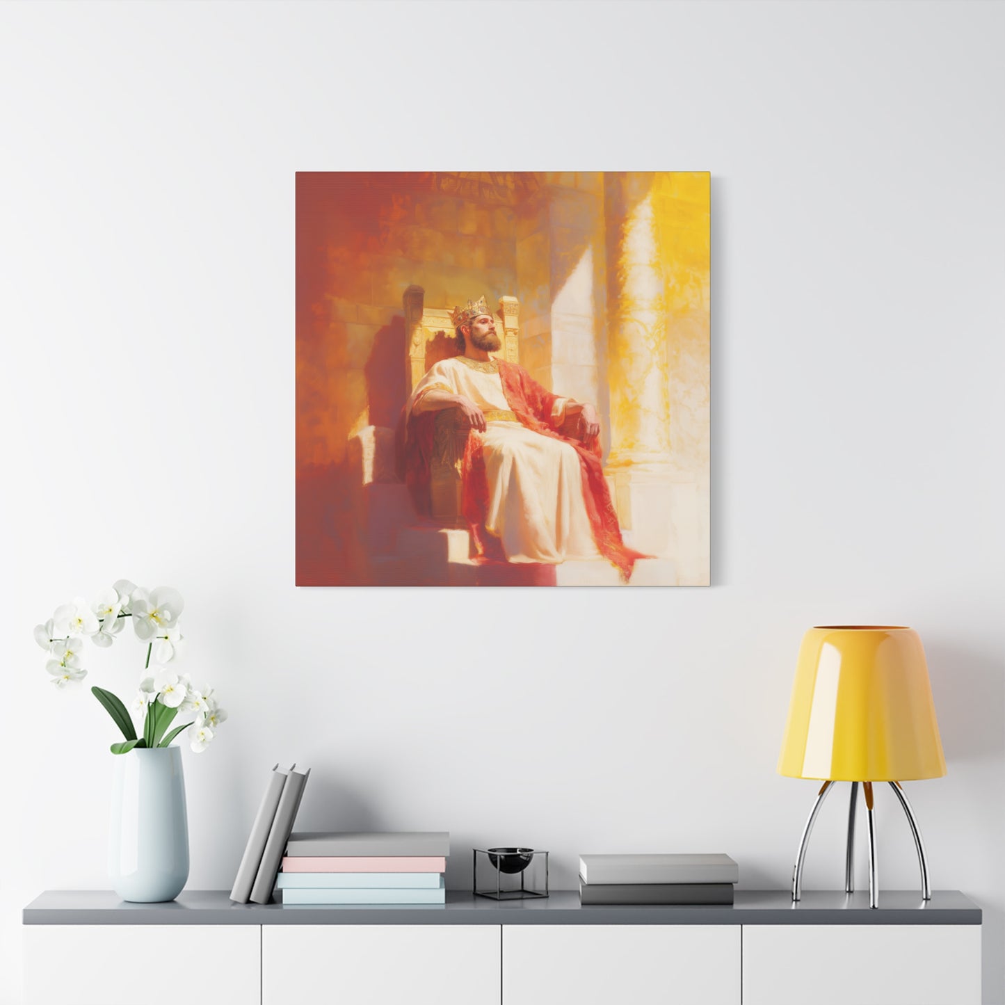 King Solomon: Keeper of God's Understanding - Gallery Wrapped Canvas - Print - Religious Art for your Home - Catholic Art