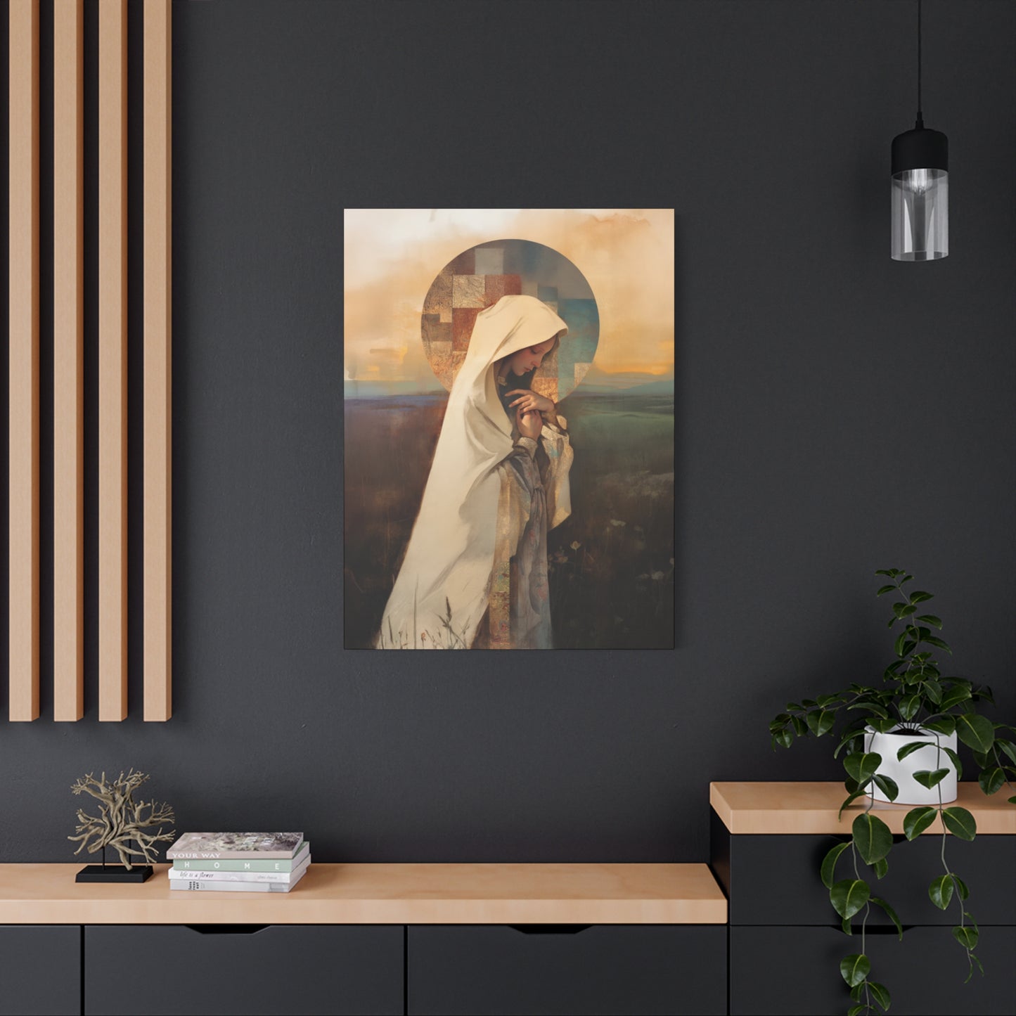 Our Lady of the Prairie - Multiple Sizes - Catholic Home art - Museum Wrapped Canvas - Sanctified Souls Print