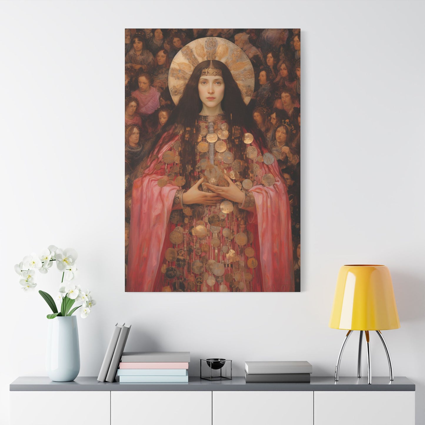 Saint Praxedes Canvas Print - Multiple Sizes - Catholic Home art - Gallery Wrapped Canvas - Sanctified Souls Print