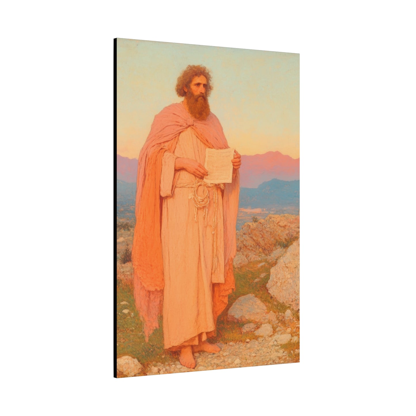 Obadiah - Keeper of the Lord's Warning and Mercy - Gallery Wrapped Canvas - Print - Religious Art for your Home - Catholic Art
