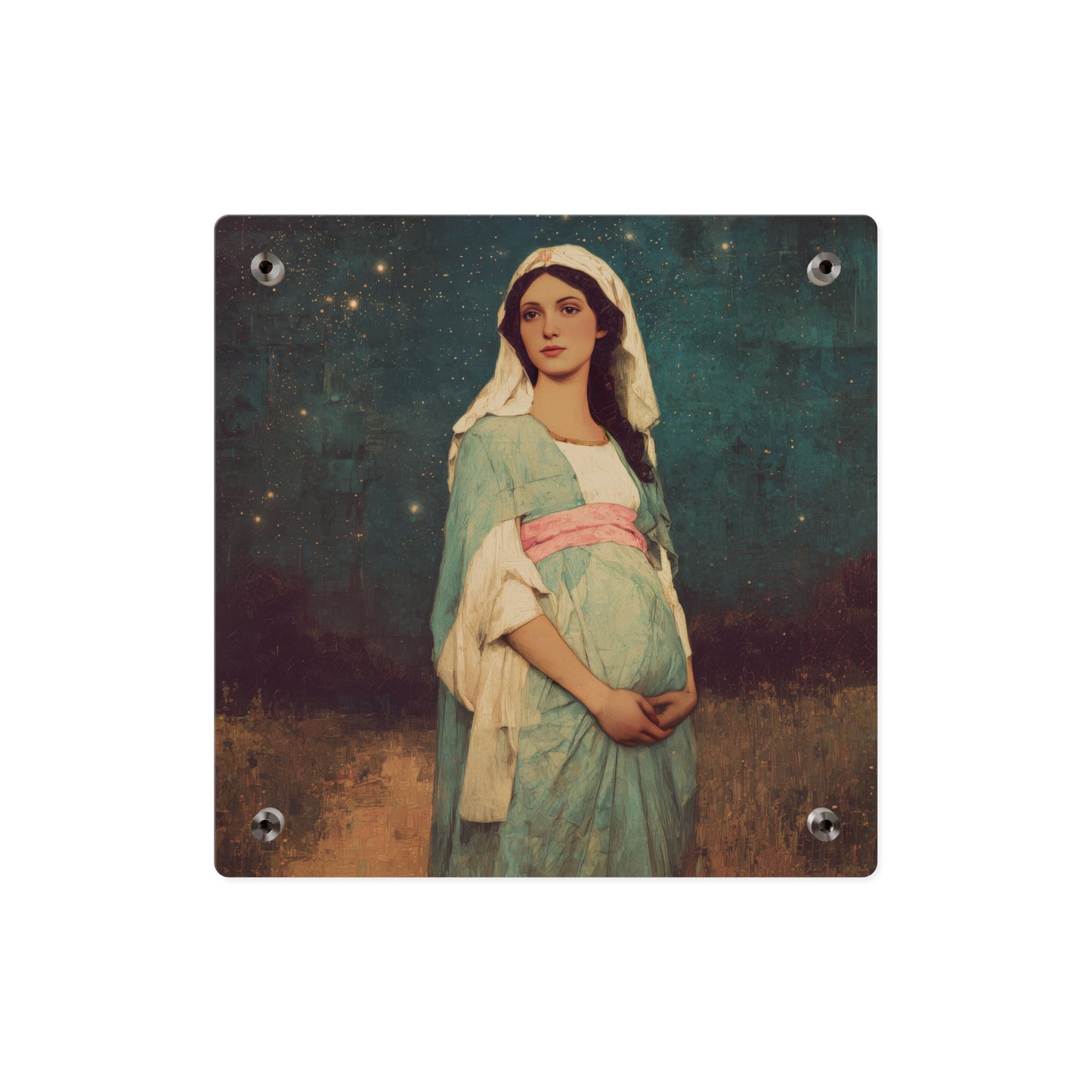 Our Lady of 'O' - Our Lady of Expectation - Mother Mary - Marian Art - Wall Art Panel - Ready to Hang Acrylic Print - Catholic Art