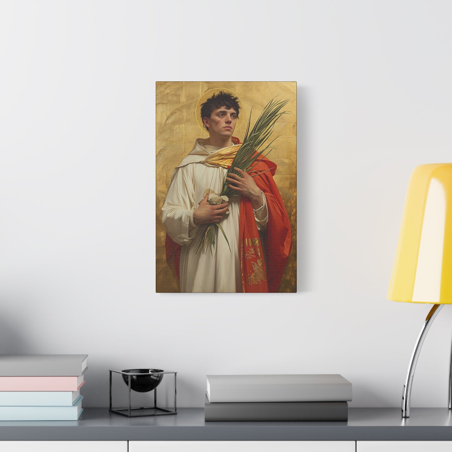 Saint Stephen - Museum Wrapped Canvas - Sanctified Souls Print - Religious Art for your Home