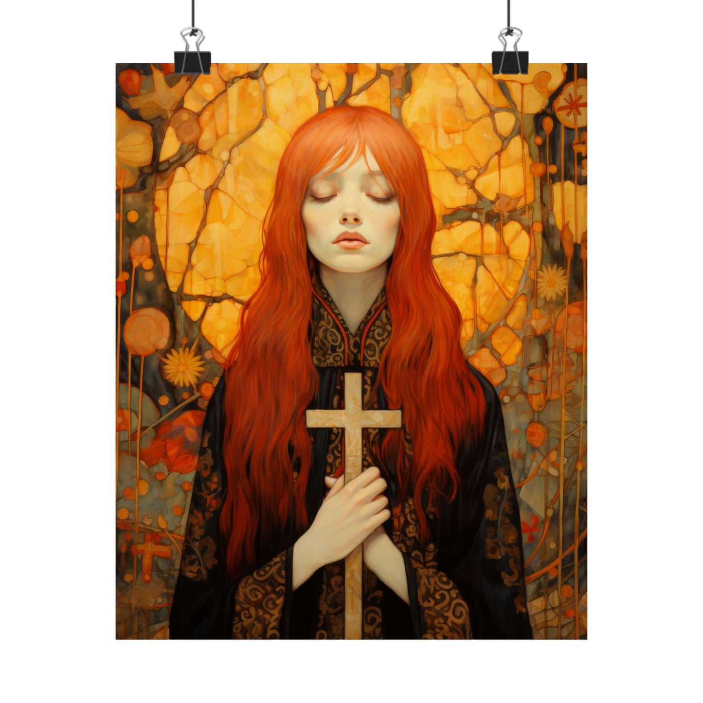 Saint Mary Magdalene - Inner Light and Peace Print - Sanctified Souls Print - Multiple Sizes - Premium Matte Vertical Posters