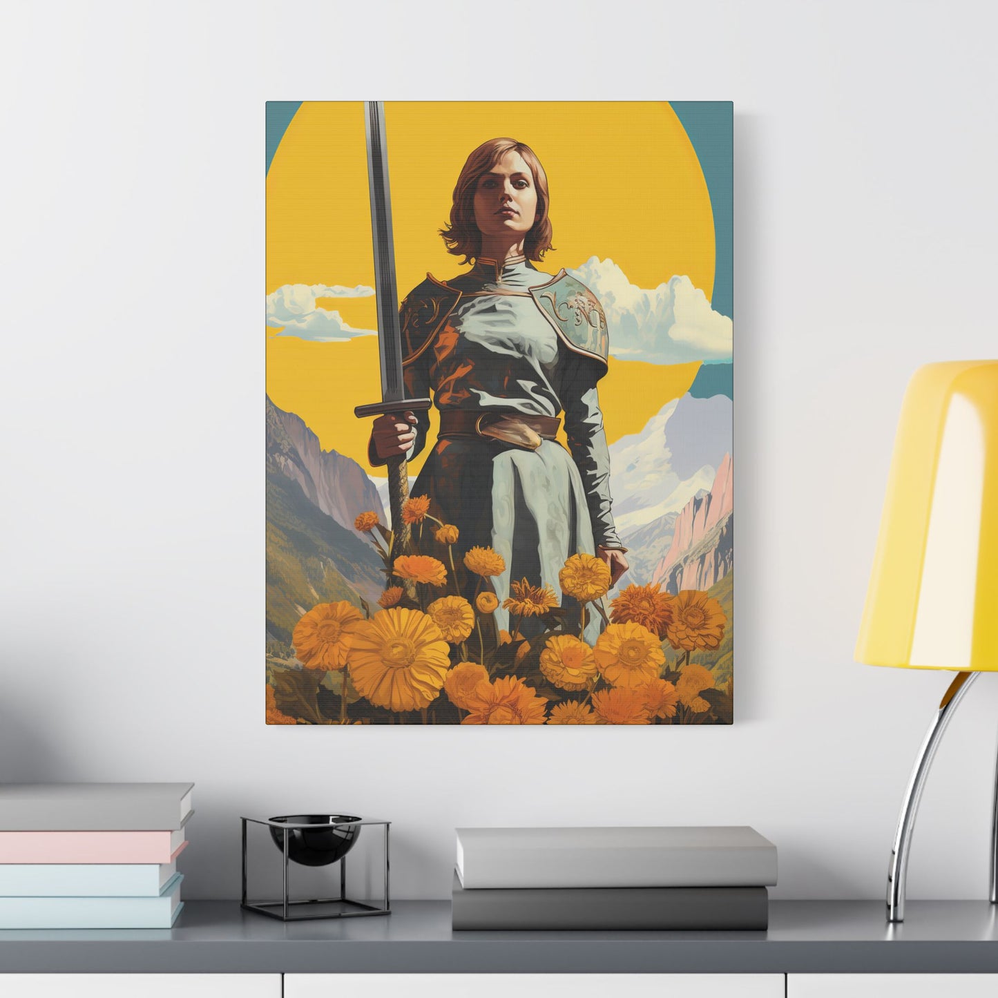 Saint Joan of Arc - Museum Wrapped Canvas - Sanctified Souls Print - Religious Art for your Home