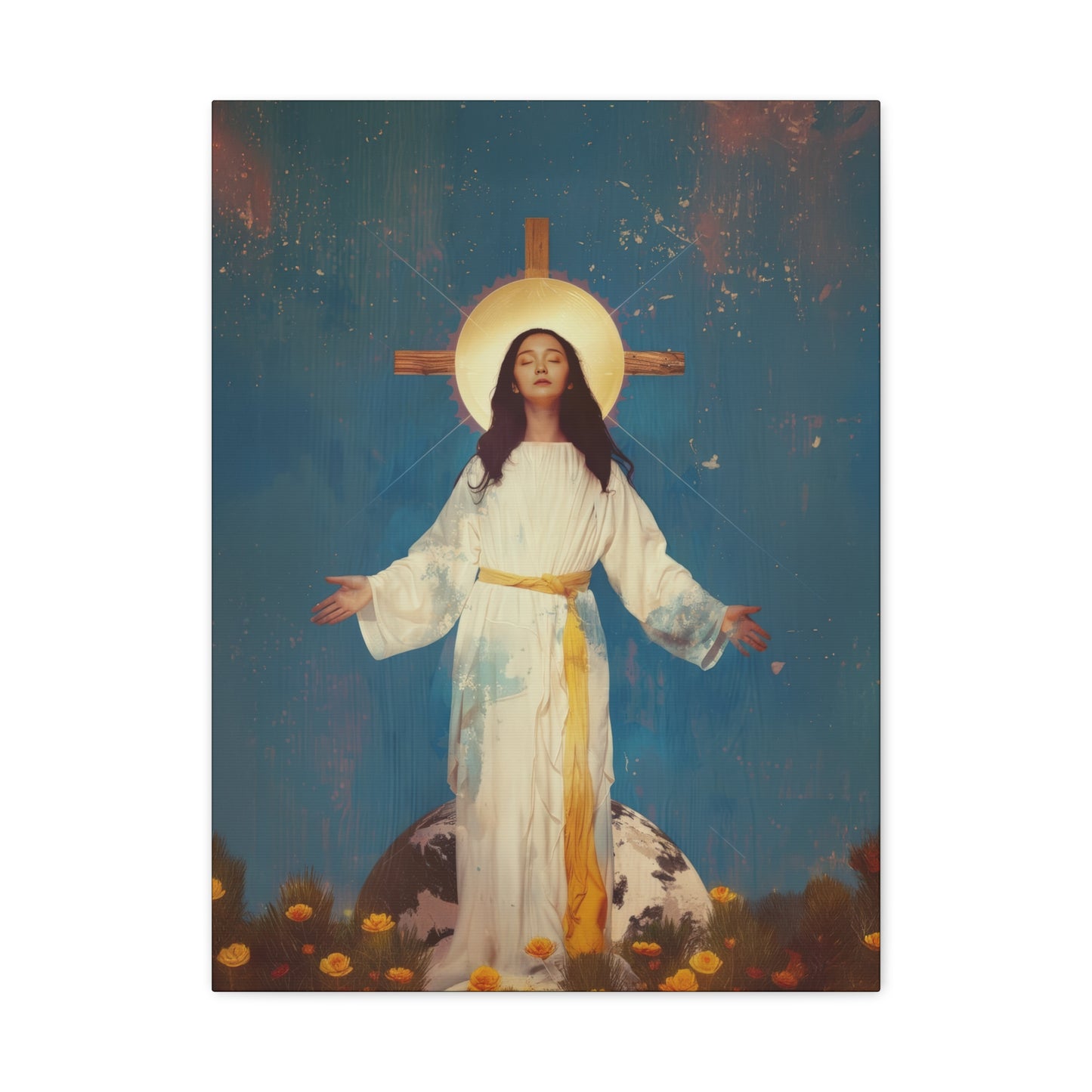 Our Lady of Akita - Mother Mary - Gallery Wrapped Canvas - Print - Religious Art for your Home - Catholic