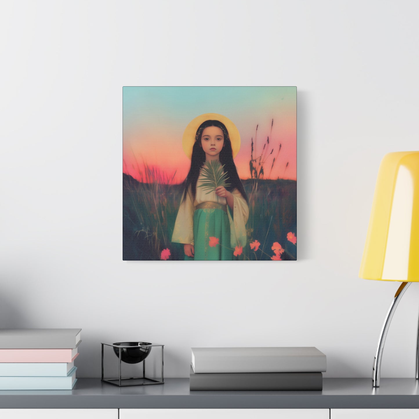 Saint Charity - Multiple Sizes - Catholic Home art - Museum Wrapped Canvas - Sanctified Souls Print - Martyr Saint