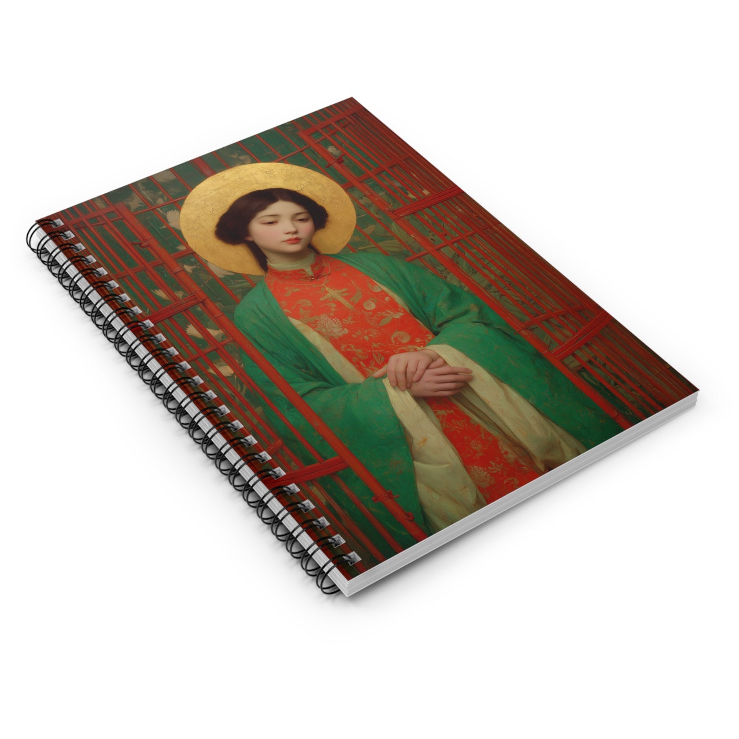Saint Agnes Tsao Kou Ying  - Sanctified Souls Art - Religious Based Notebook - Spiral Notebook - Prayer journal