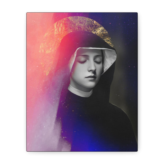 Saint Faustina Kowalska - Museum Wrapped Canvas - Sanctified Souls Print - Religious Art for your Home