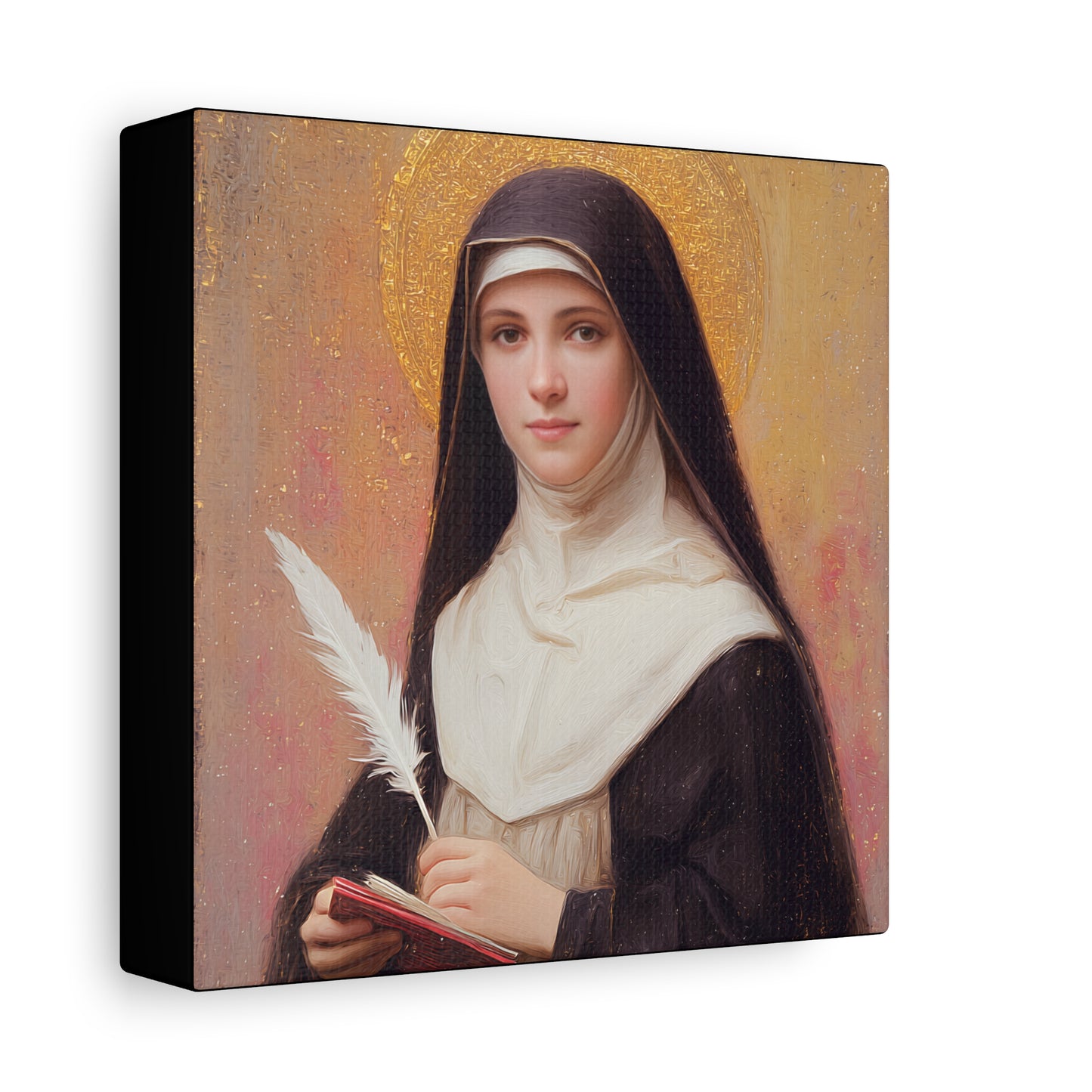 Saint Mechtildis / Mechtide of Hefta / Mechthild of Hackeborn - Gallery Wrapped Canvas - Print - Religious Art for your Home - Catholic Art