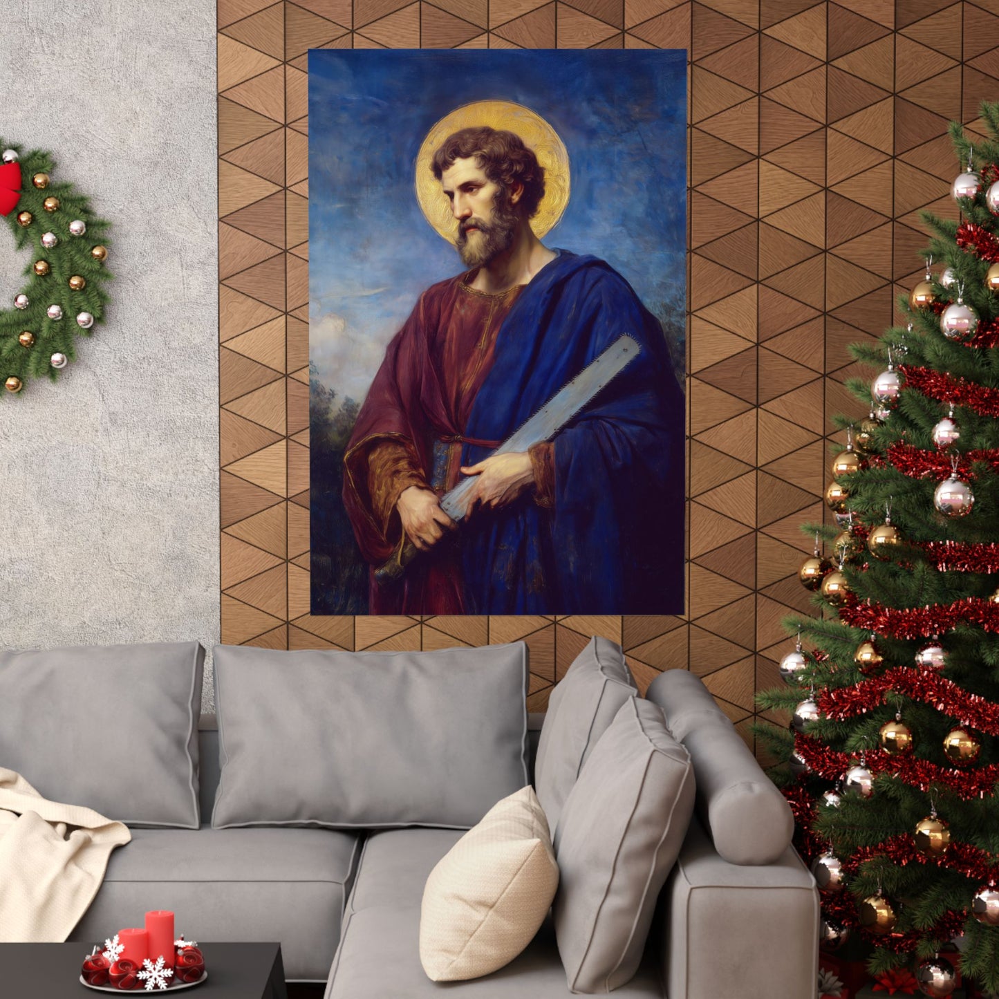 Saint Simon the Apostle  - Sanctified Souls Print - Multiple Sizes - Premium Matte Vertical Posters