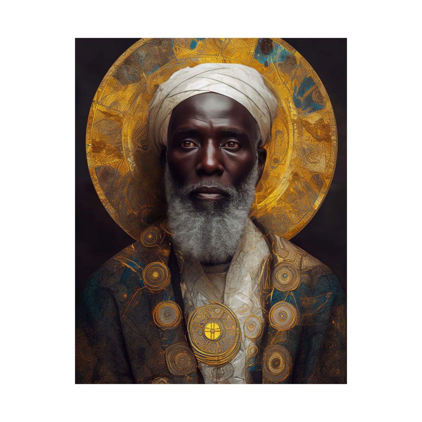 Saint Benedict the Moor Print - Sanctified Souls Print - Multiple Sizes - Premium Matte Vertical Posters