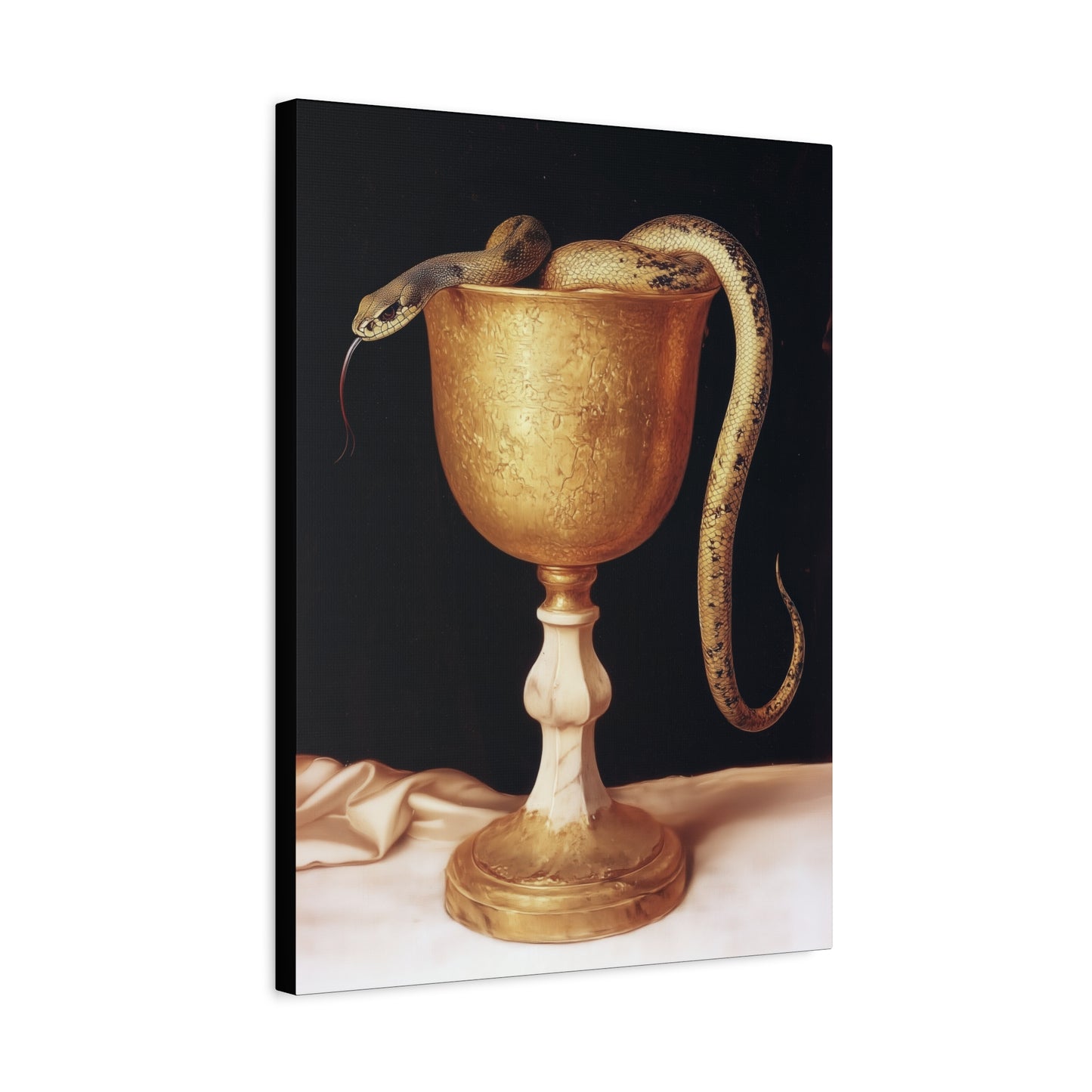 Saint John's Chalice - Gallery Wrapped Canvas - Print - Religious Art for your Home - Catholic