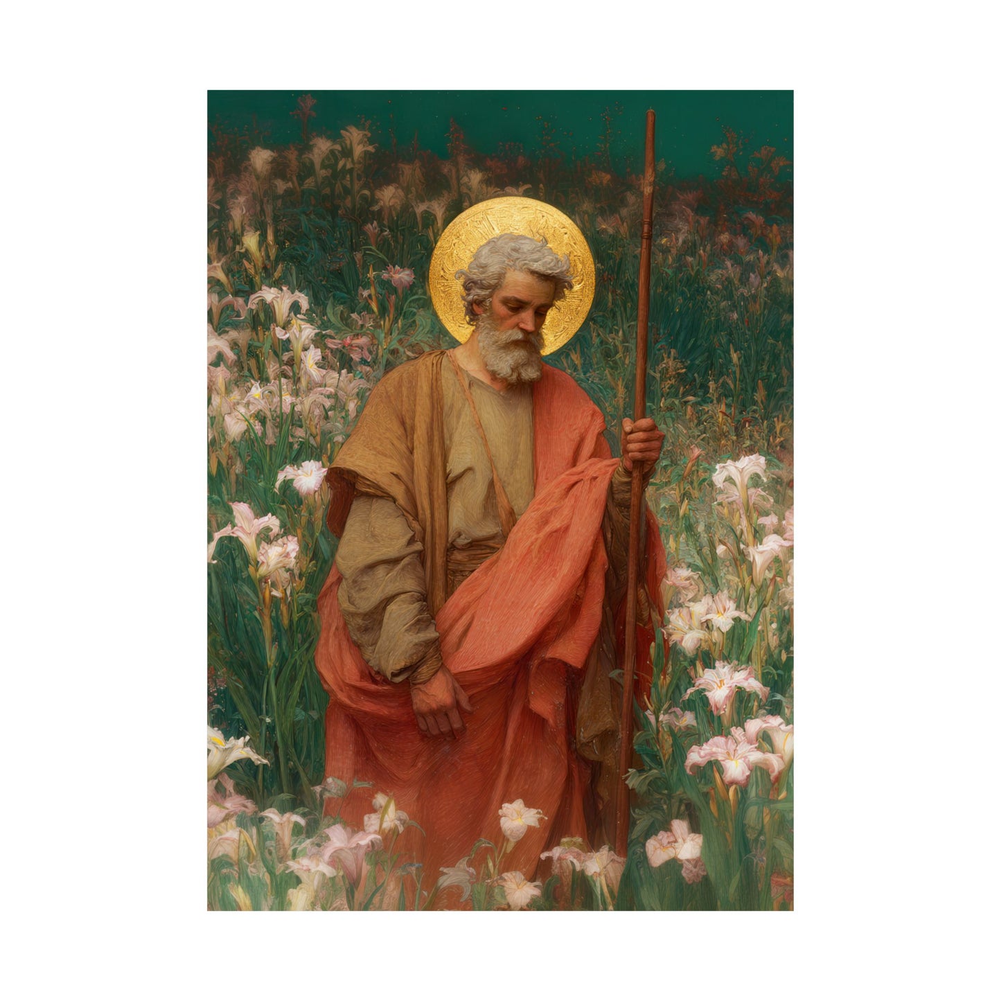 Saint James the Lesser  - Sanctified Souls Print - Multiple Sizes - Premium Posters - Catholic Art - Christian Home Decor Artwork