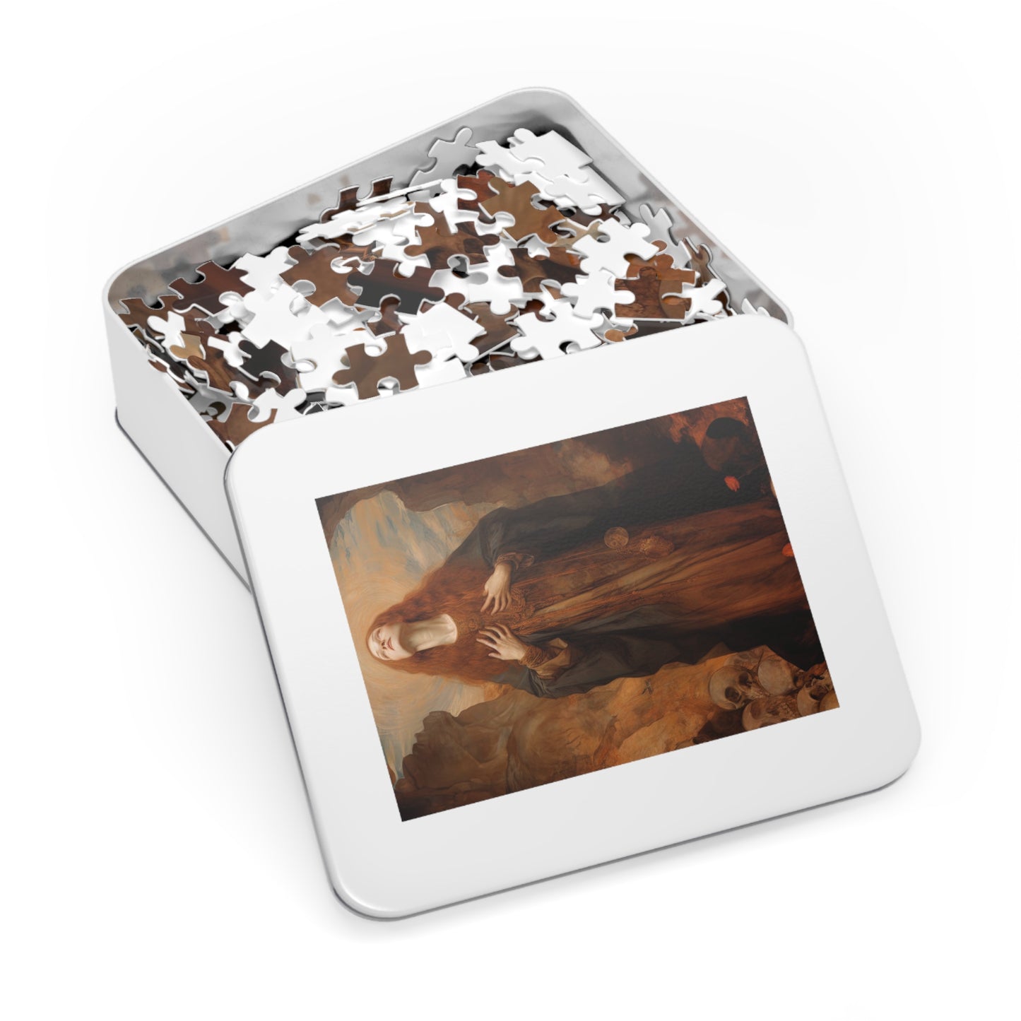 Saint Rosalia - Puzzle and Keepsake Tin - Religious Jigsaw Puzzle (30, 110, 252, 500,1000-Piece) - Religious Puzzle
