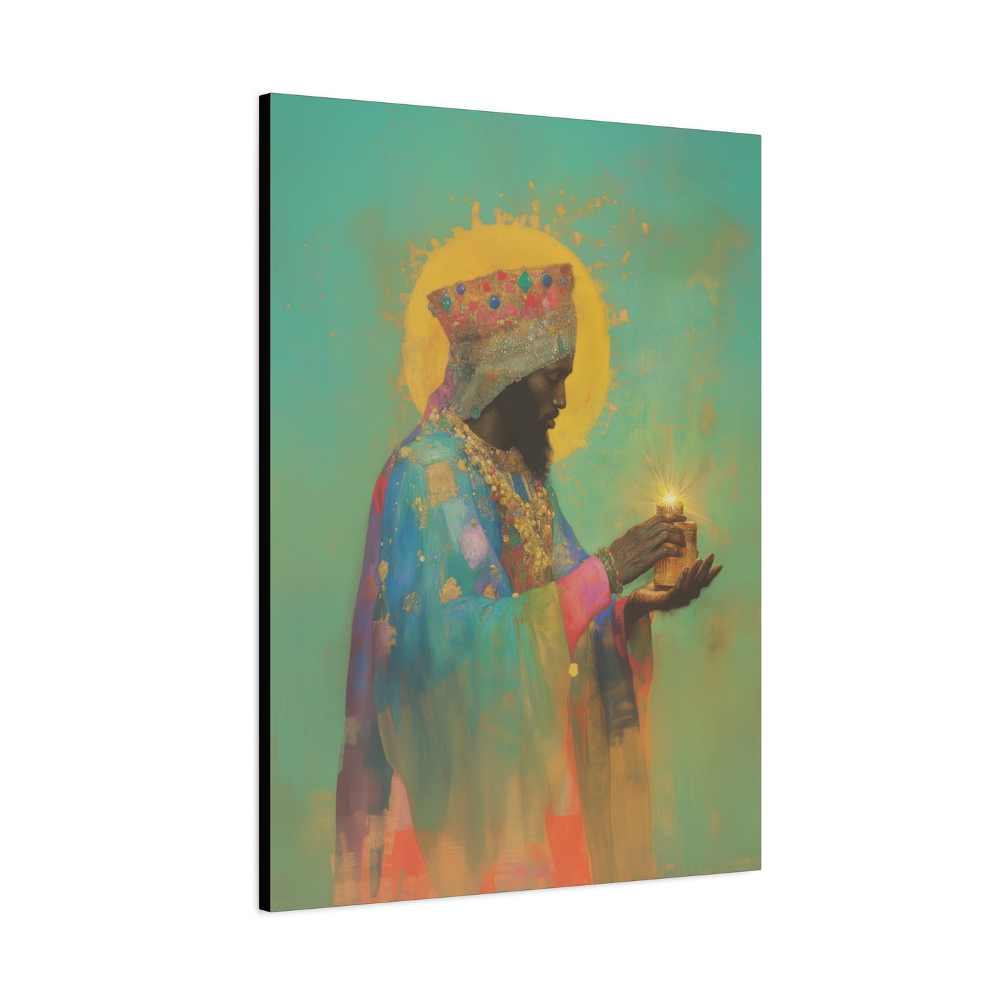 Balthazar and the Gift of Foretold Sorrow - 3 Wise Men - Gallery Wrapped Canvas - Print - Religious Art for your Home - Catholic