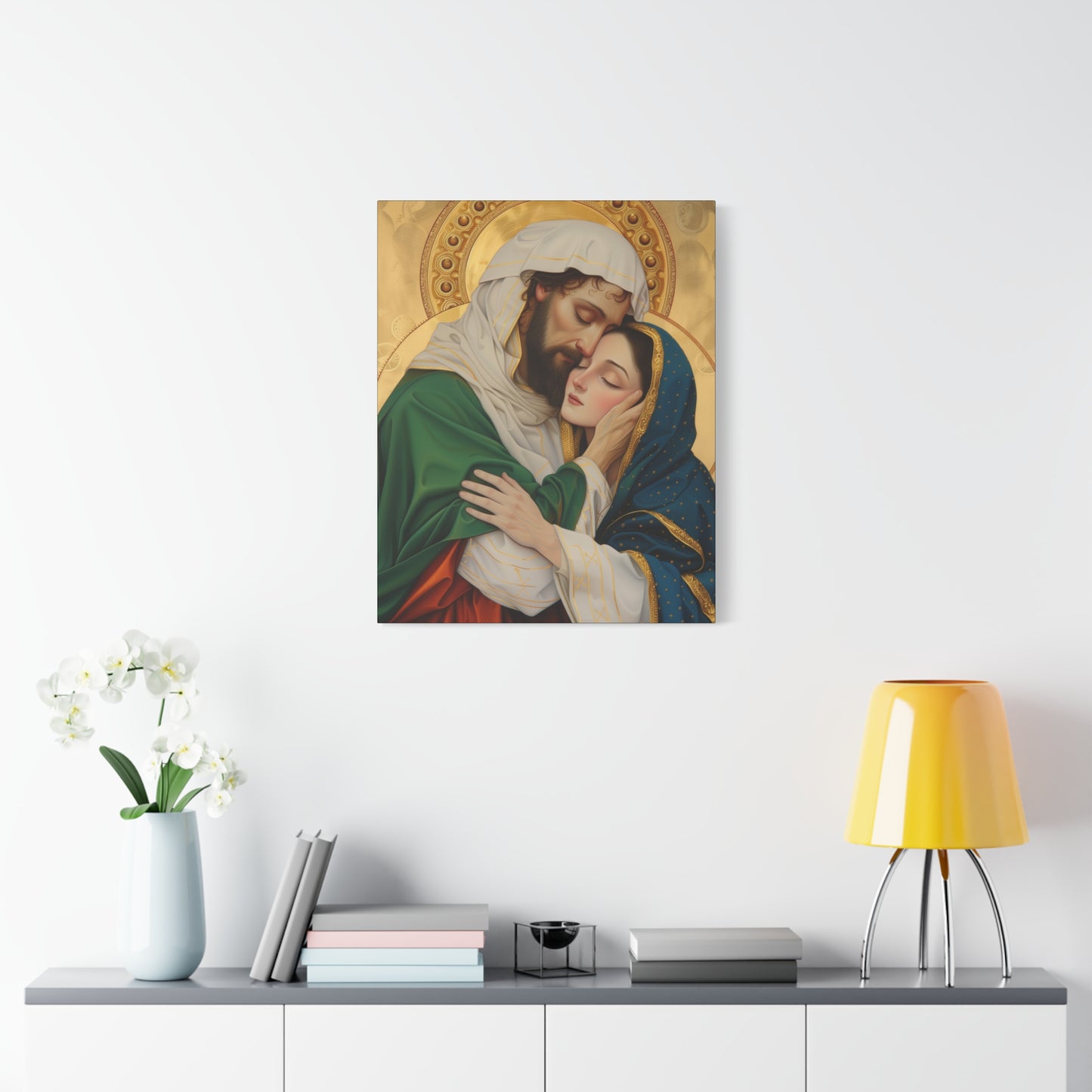 Saints Aquila and Priscilla - Museum Wrapped Canvas - Sanctified Souls Print - Religious Art for your Home - Religious Wall Art - Print