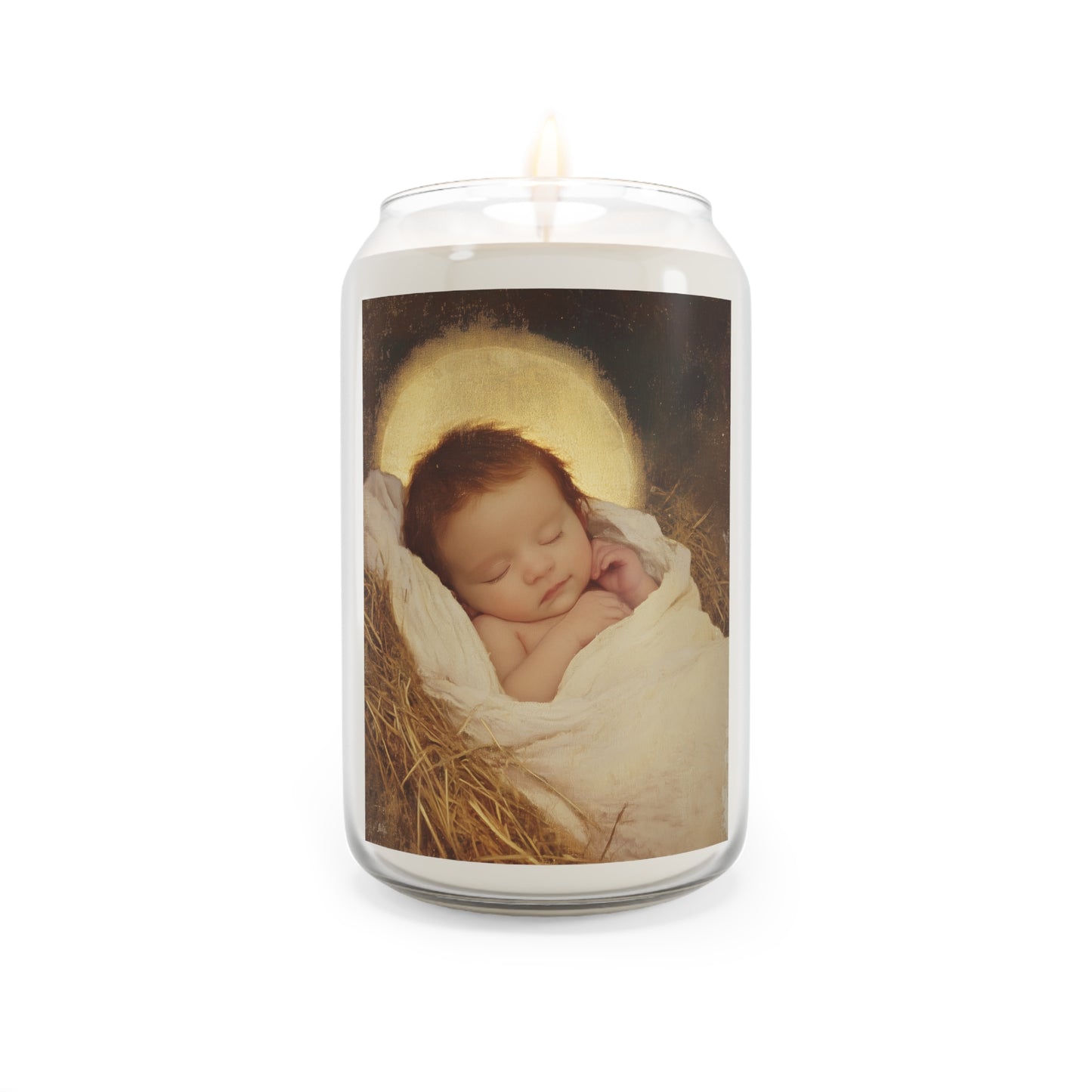 Jesus, the Newborn Light of the World - Scented Prayer Candle, 13.75oz - Tall Size - Religious Prayer Candle