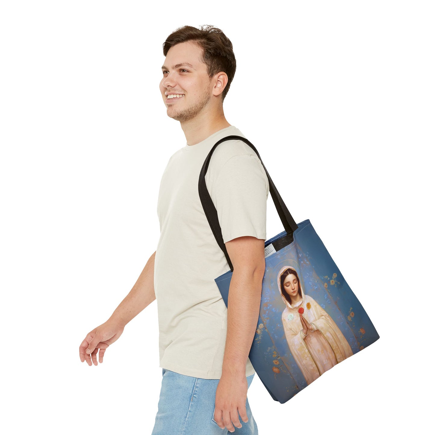 Rosa Mystica - Mystical Rose - Mother Mary - Marian Art - Tote Bag - Large Medium Small Faith Art Bag - Tote Purse