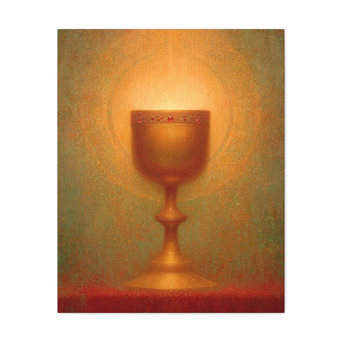 Chalice of the Lamb, Light of the World - The Holy Grail - Gallery Wrapped Canvas - Print - Religious Art for your Home - Catholic Art