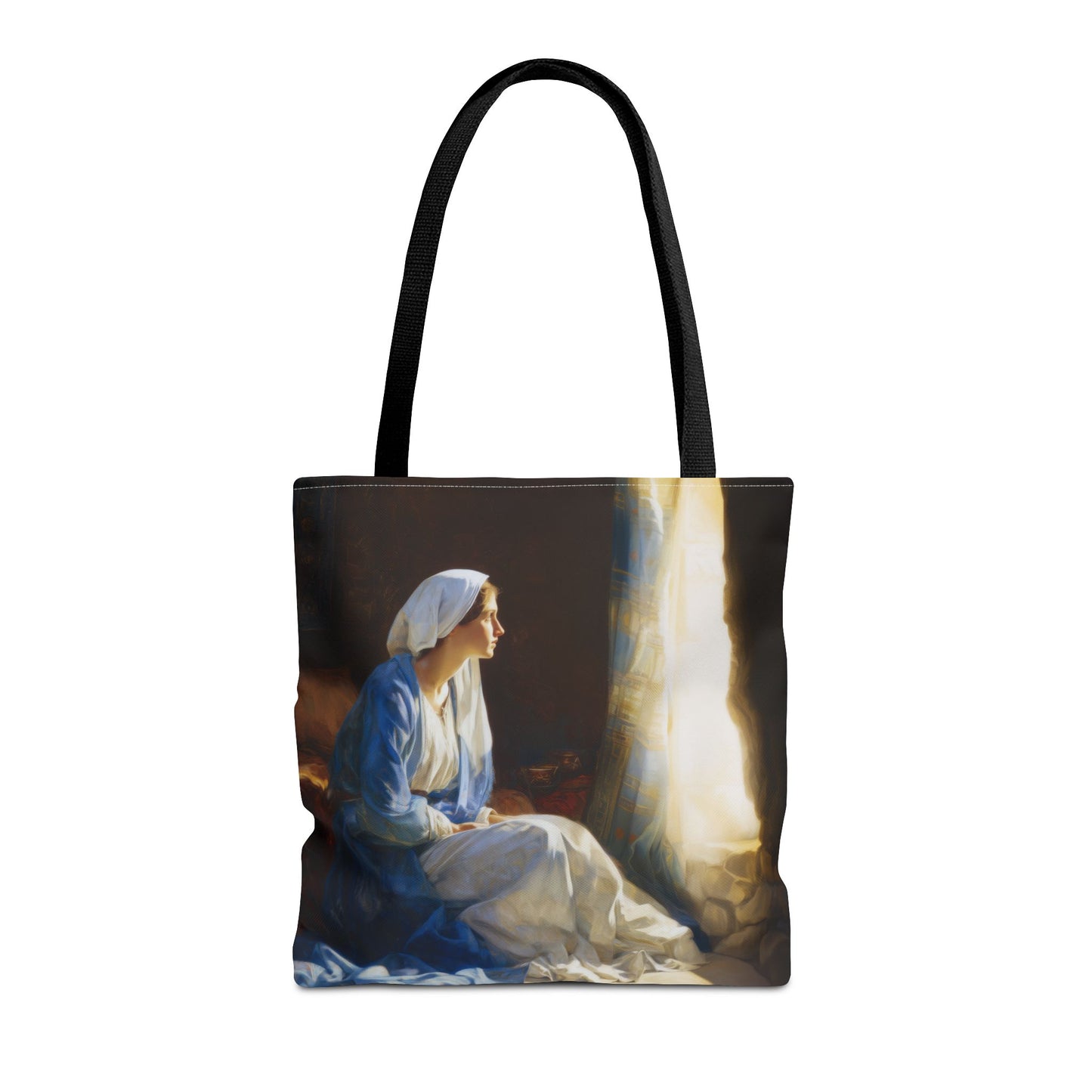 Mary's Yes - Quiet Fiat - Mother Mary - Marian Art - Tote Bag - Large Medium Small Faith Art Bag - Tote Purse