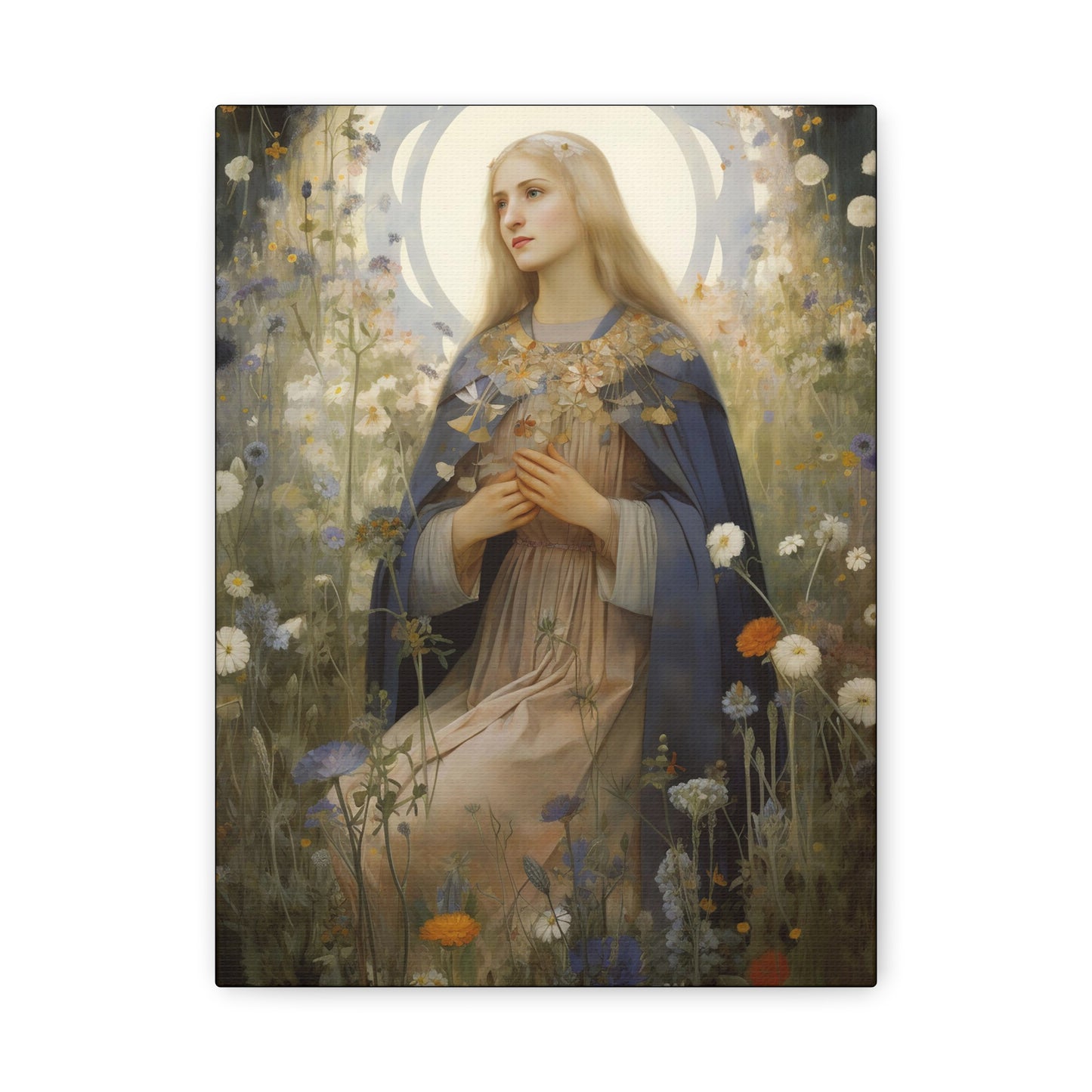 Saint Hildegard of Bingen - Museum Wrapped Canvas - Sanctified Souls Print - Religious Art for your Home