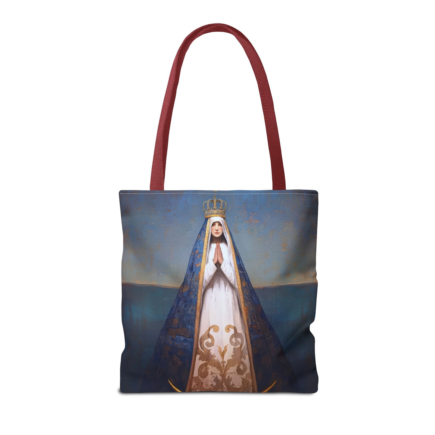 Virgen del Valle - Mother Mary  - Virgin of the Valley - Marian Art - Tote Bag - Large Medium Small Faith Art Bag - Tote Purse