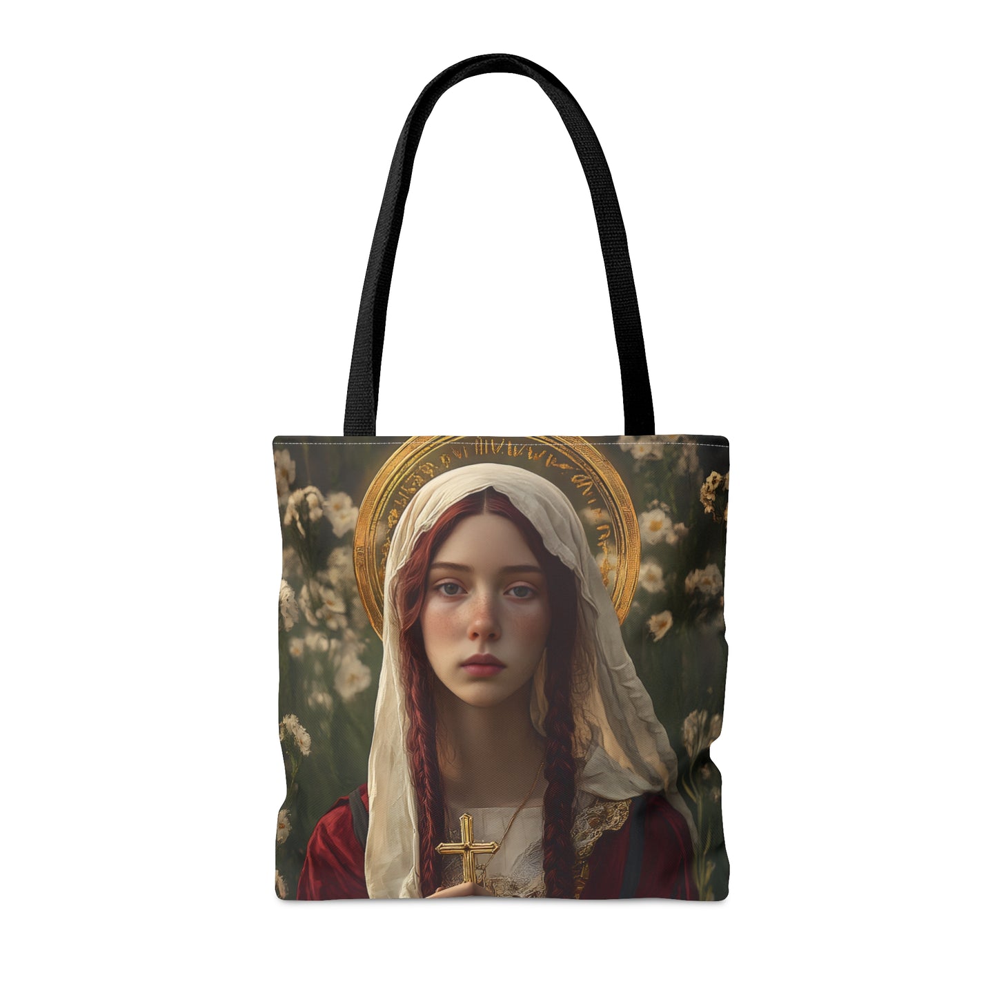 Saint Hilaria - Tote Bag - Large Medium Small Faith Art Bag - Catholic Faith Purse