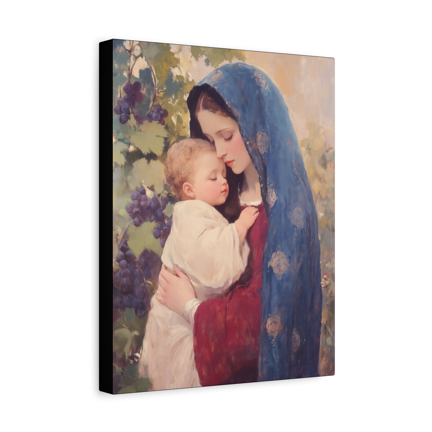 Our Lady of the Grapes / Out Lady of the Harvest - Gallery Wrapped Canvas - Print - Religious Art for your Home - Catholic Art