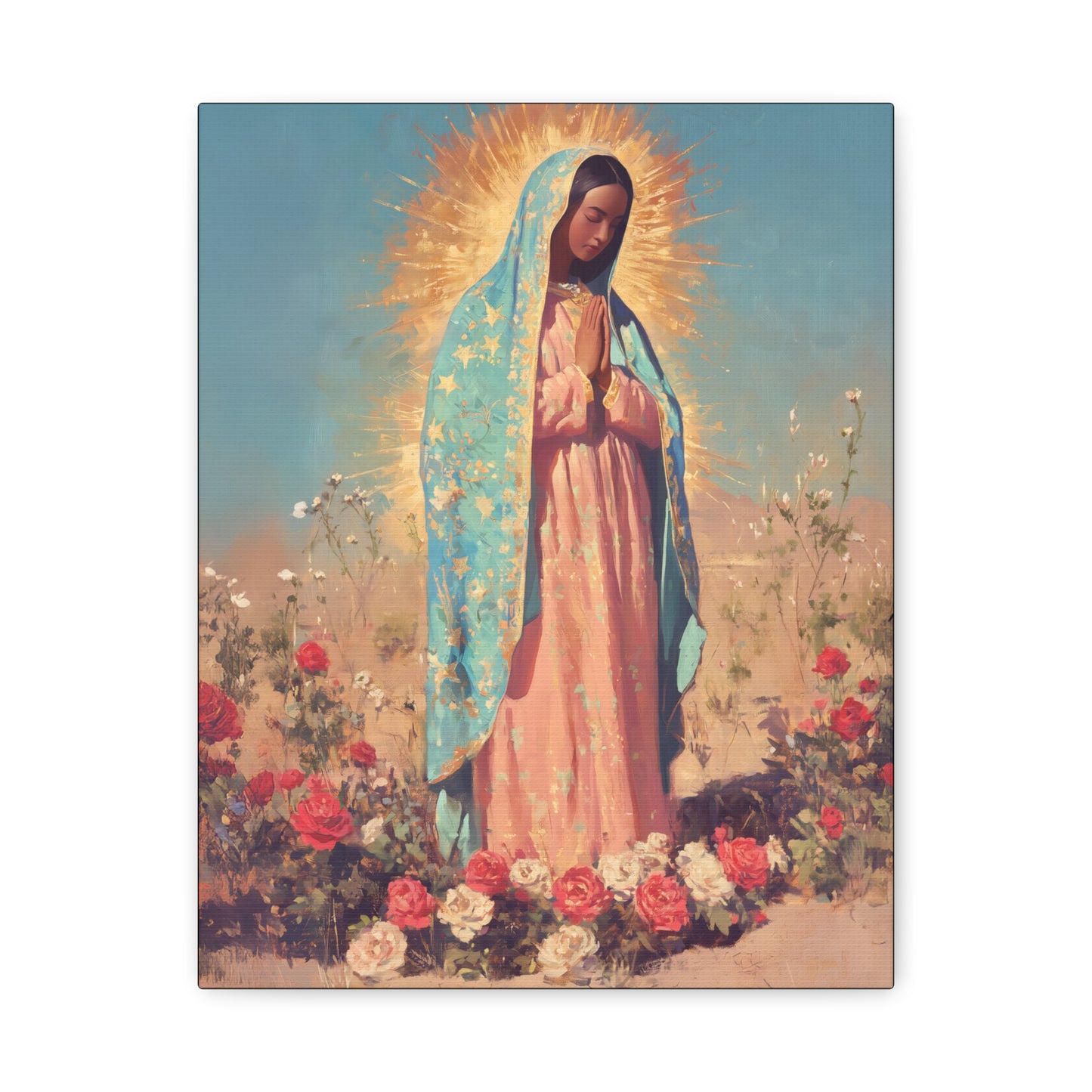 Our Lady of Guadalupe - Gallery Wrapped Canvas - Print - Religious Art for your Home - Catholic Art