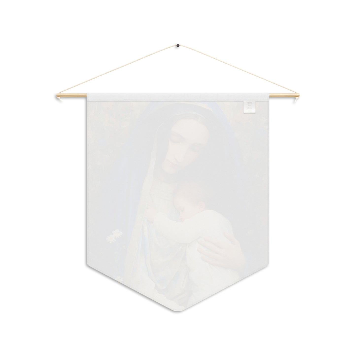 The Eternal Mother Mary and the Infant Jesus Banner / Wall Hanging - Prayer room art piece- Catholic art - Saint Art - Large print 18x21"