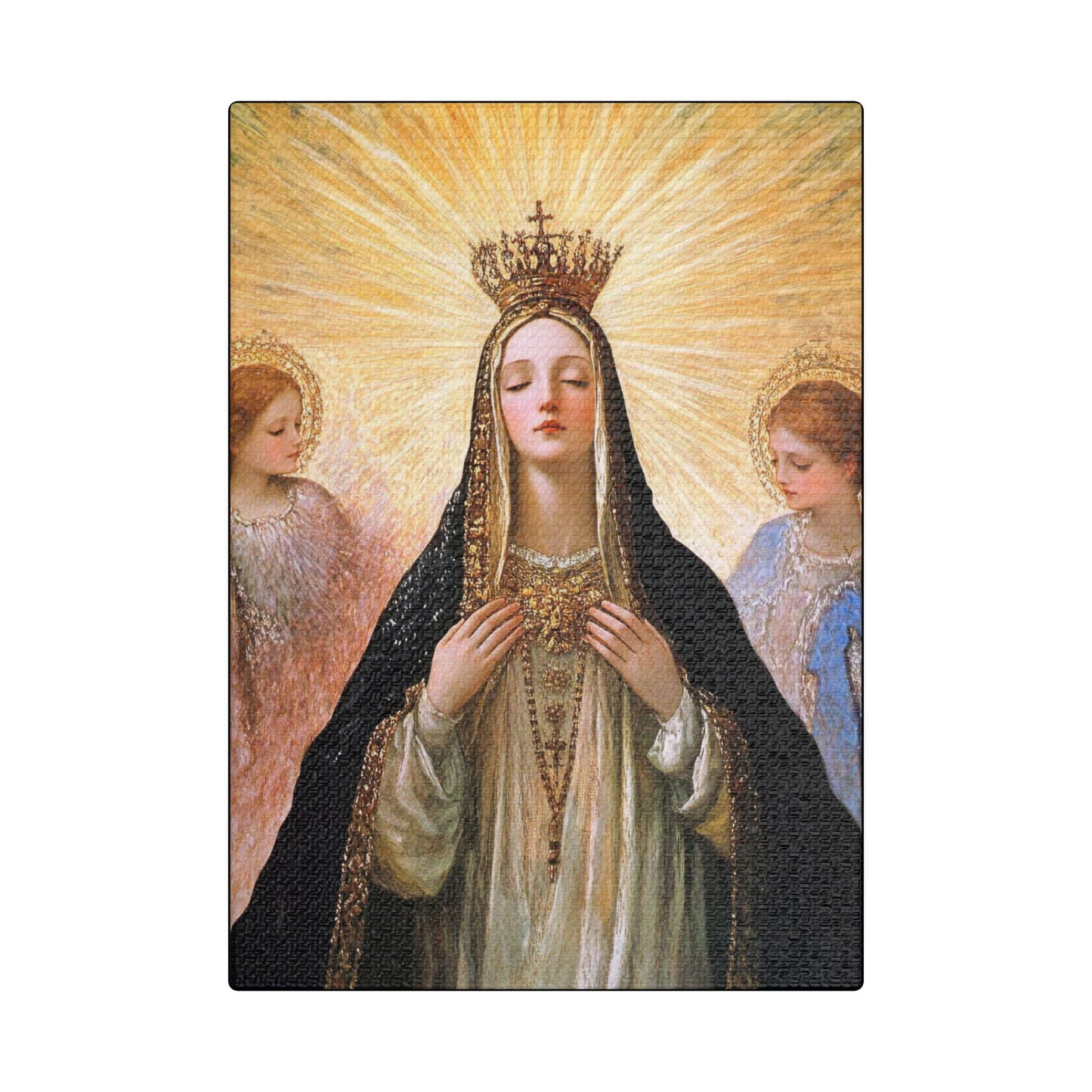 Divine Majesty: The Crowning of the Queen of Heaven - Gallery Wrapped Canvas - Print - Religious Art for your Home - Christian print