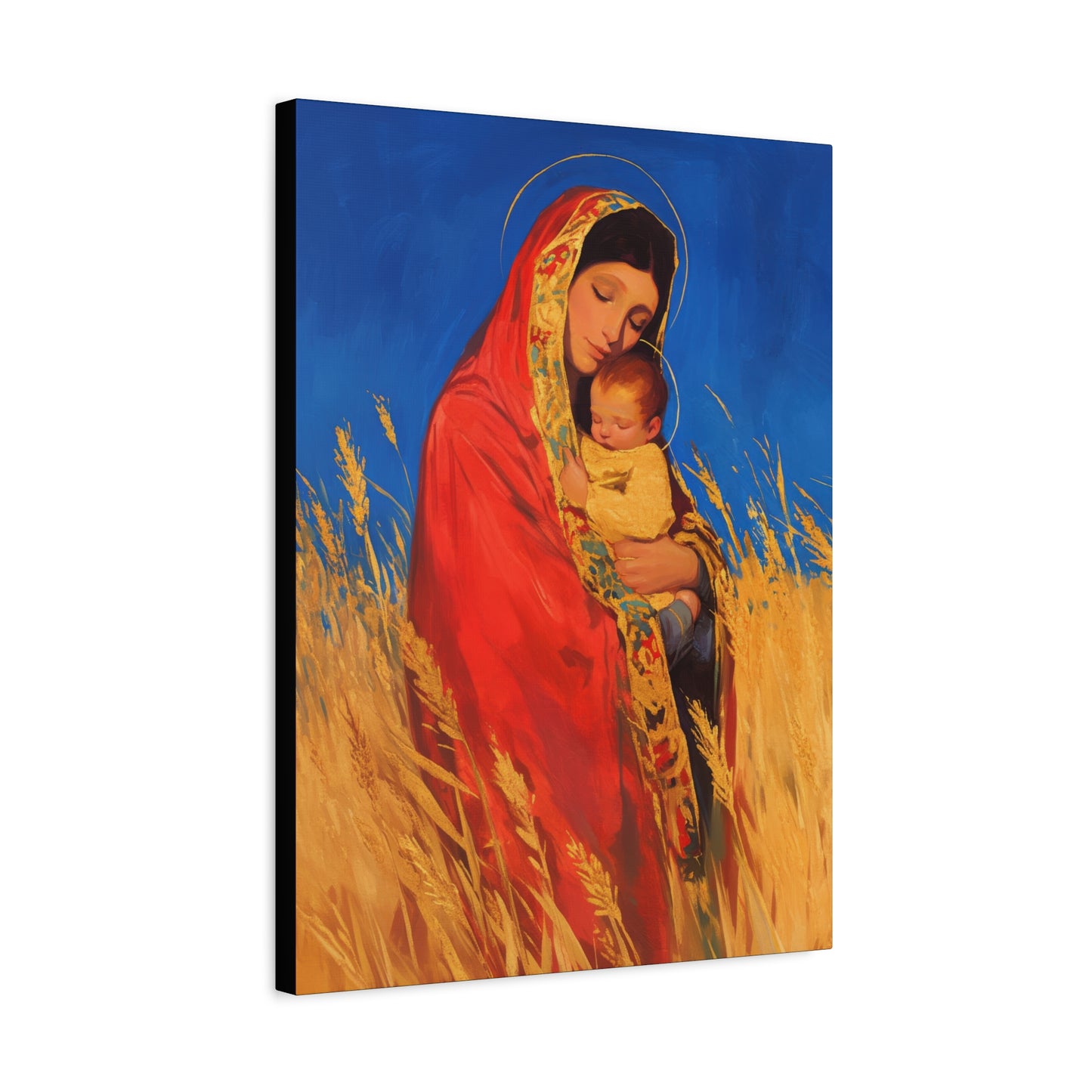 Our Lady of the Harvest  - Multiple Sizes - Catholic Home art - Museum Wrapped Canvas - Sanctified Souls Print