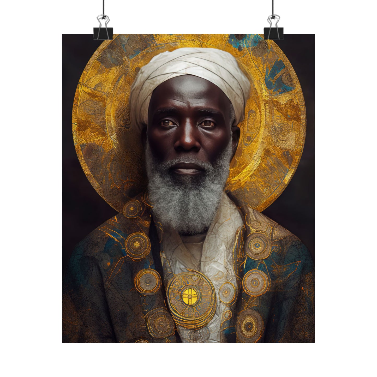 Saint Benedict the Moor Print - Sanctified Souls Print - Multiple Sizes - Premium Matte Vertical Posters