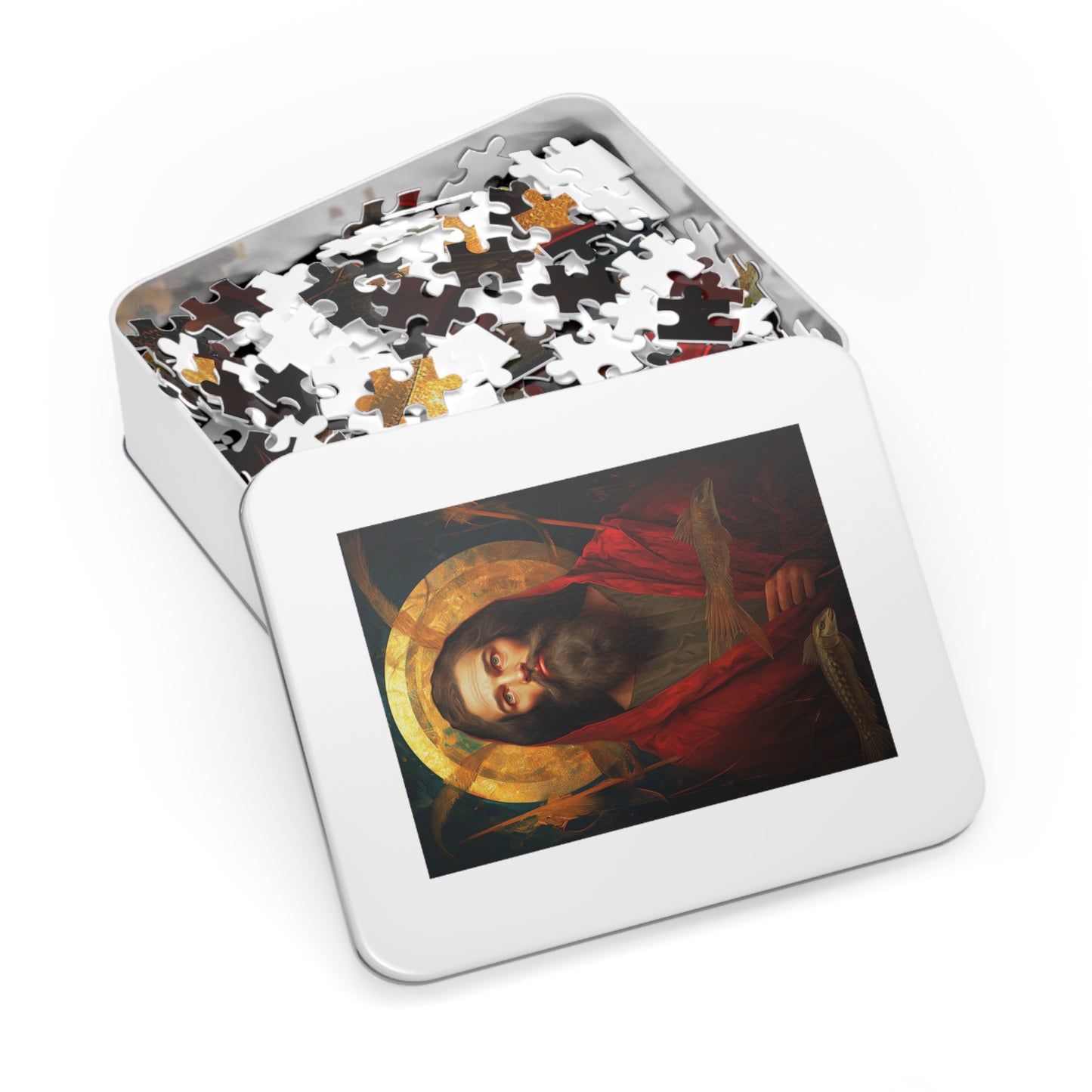 Saint Andrew - Puzzle and Keepsake Tin - Religious Jigsaw Puzzle (30, 110, 252, 500,1000-Piece) - Religious Puzzle