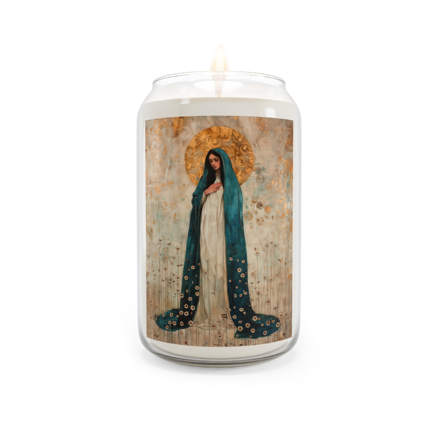 Serene Devotion - Mary's Compassionate Heart - Scented Prayer Candle, 13.75oz -  Candle - Catholic Art - prayer room Scented Candle
