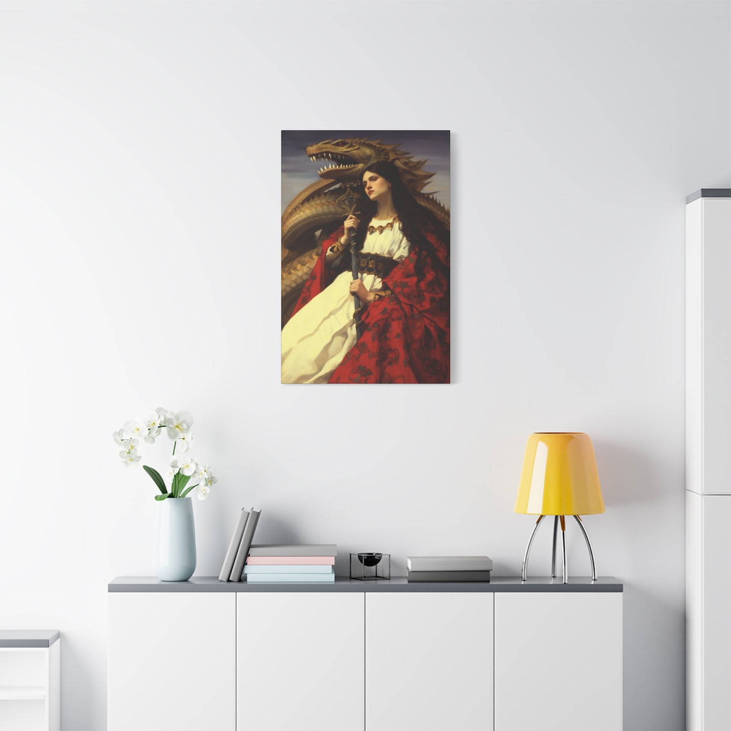 Saint Martha of Bethany Canvas Print - Multiple Sizes - Catholic Home art - Museum Wrapped Canvas - Sanctified Souls Print