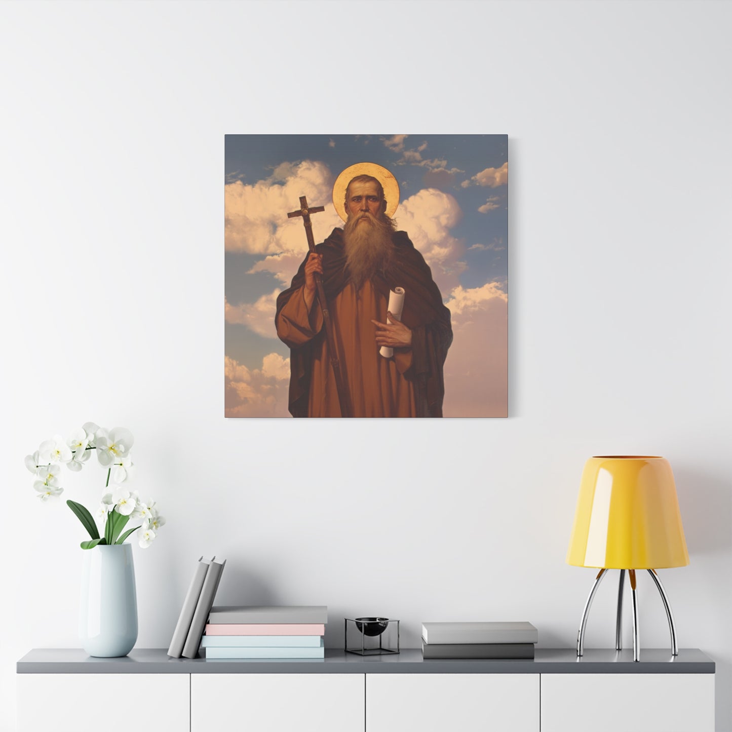 Saint Joannicus the Great / Loannikios of Mount Olympus - Gallery Wrapped Canvas - Print - Religious Art for your Home - Catholic Art Print