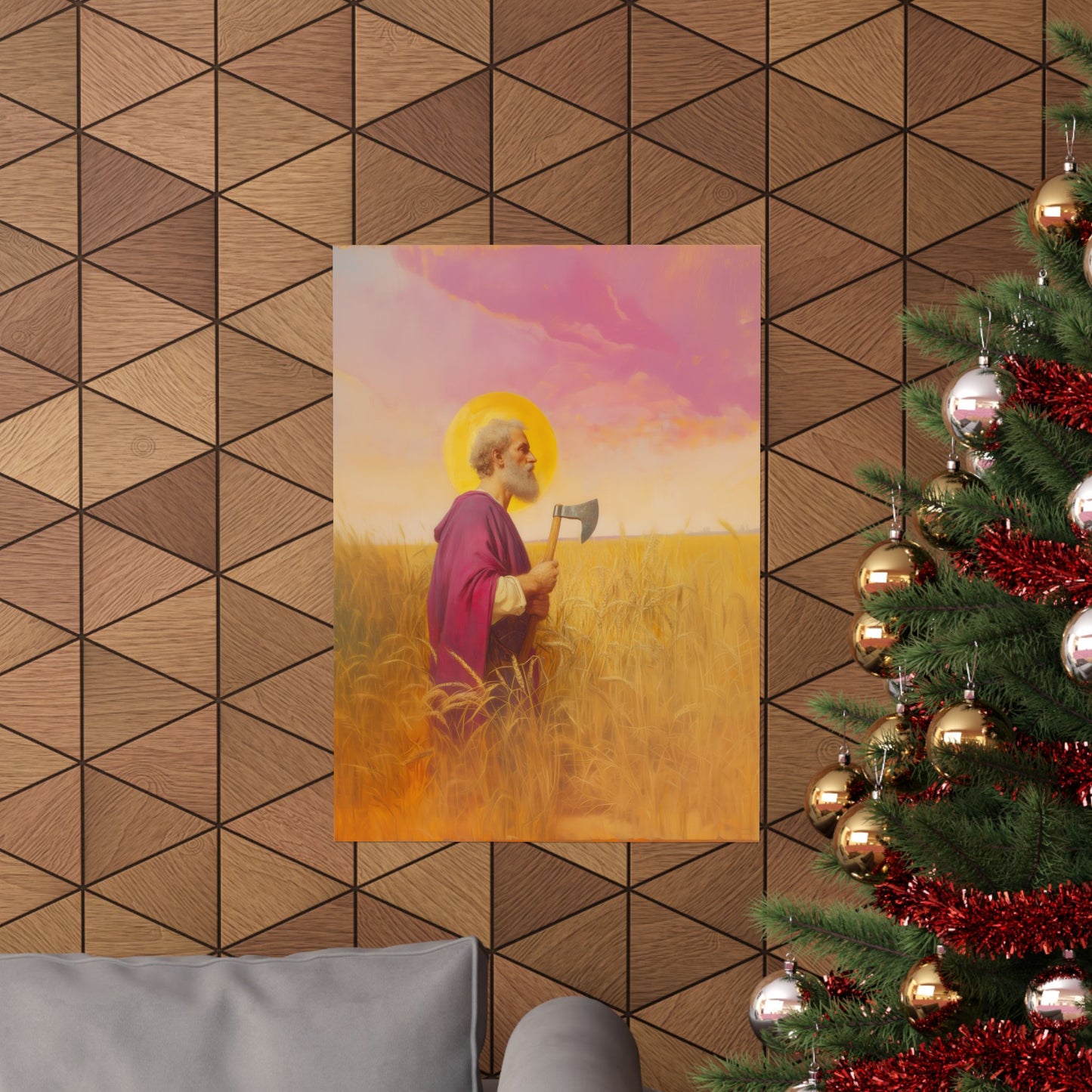 Saint Matthias - Sanctified Souls Print - Multiple Sizes - Premium Posters - Catholic Art - Christian Home Decor Artwork