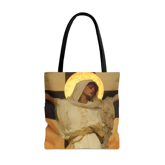 Saint Julia of Carthage Tote Bag - Large Medium Small Faith Art Bag - Catholic Faith Purse - Religious Carry All Reusable Tote Bag