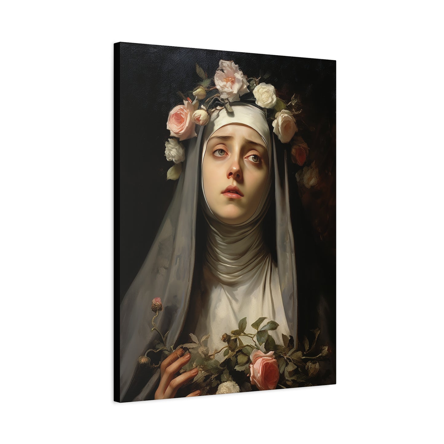 Saint Rose of Lima Canvas Print - Multiple Sizes - Catholic Home art - Museum Wrapped Canvas - Sanctified Souls Print