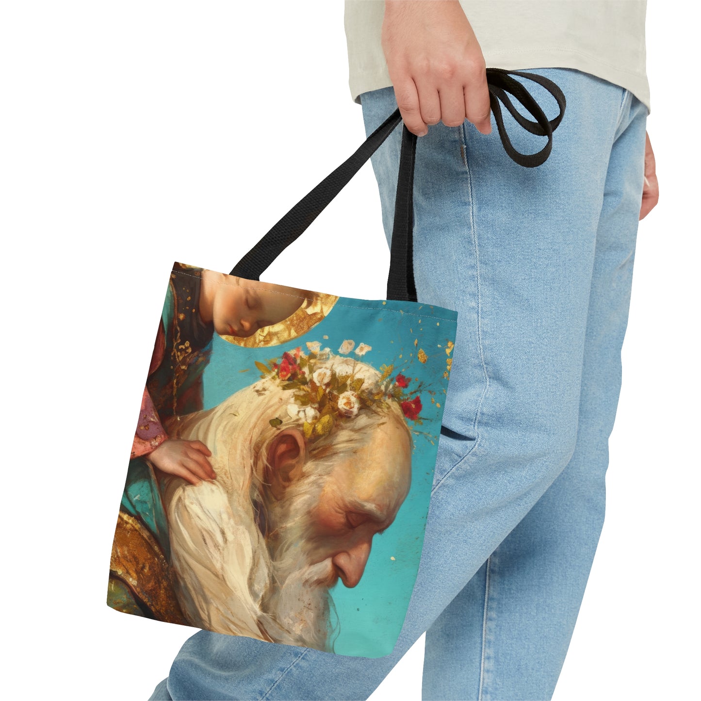 Saint Alexis Falconieri Tote Bag - Large Medium Small Faith Art Bag - Catholic Faith Purse - Religious - Prayer Bag - Devotional