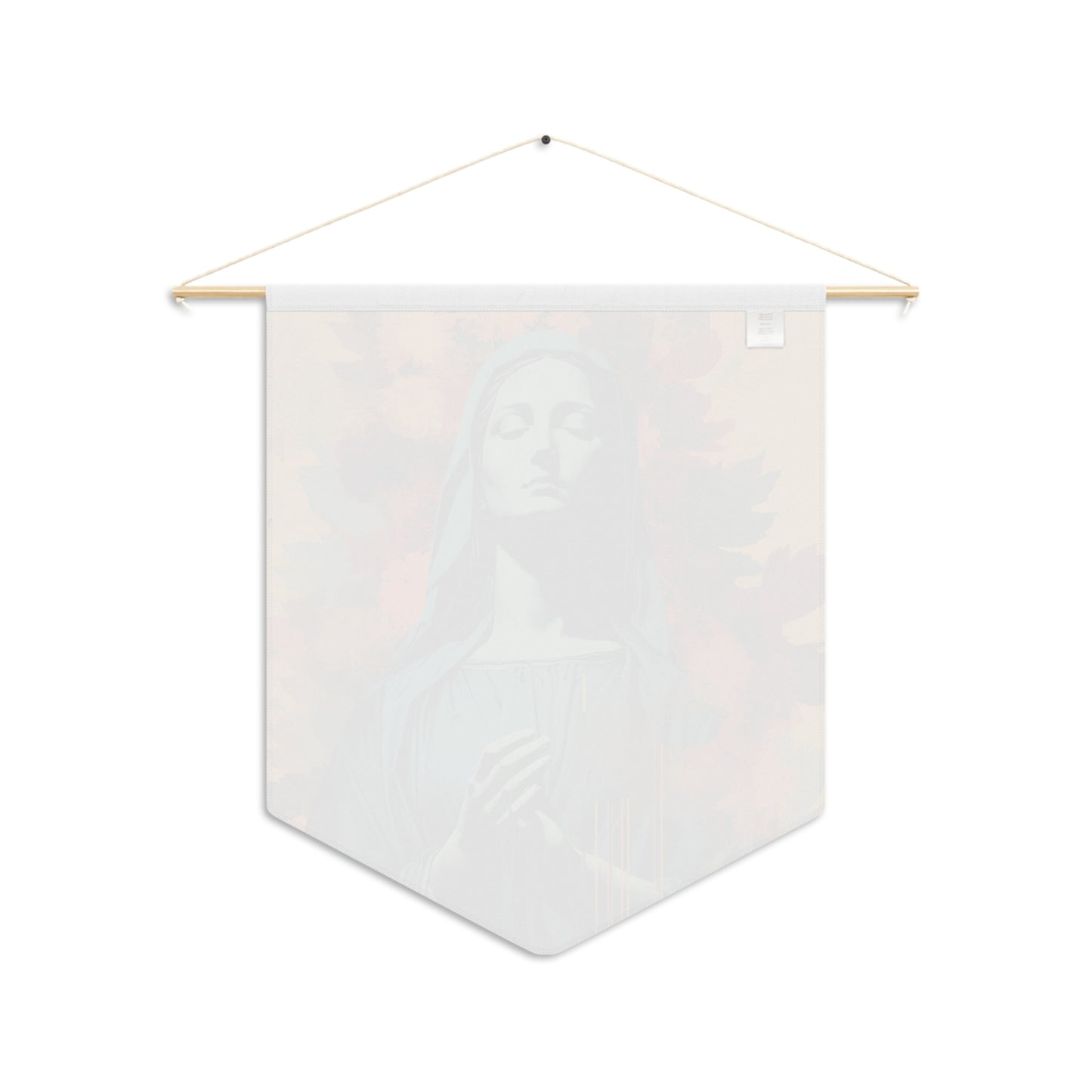 Virgin of Peace Wall Banner / Wall Hanging - Prayer room art - Catholic Home Art - Large Print - 18" x 21" - Mary the Blessed Virgin Mother