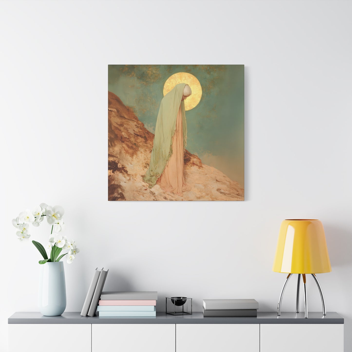 Saint Melania the Elder - Desert Mother - Gallery Wrapped Canvas - Print - Religious Art for your Home - Catholic Art Print
