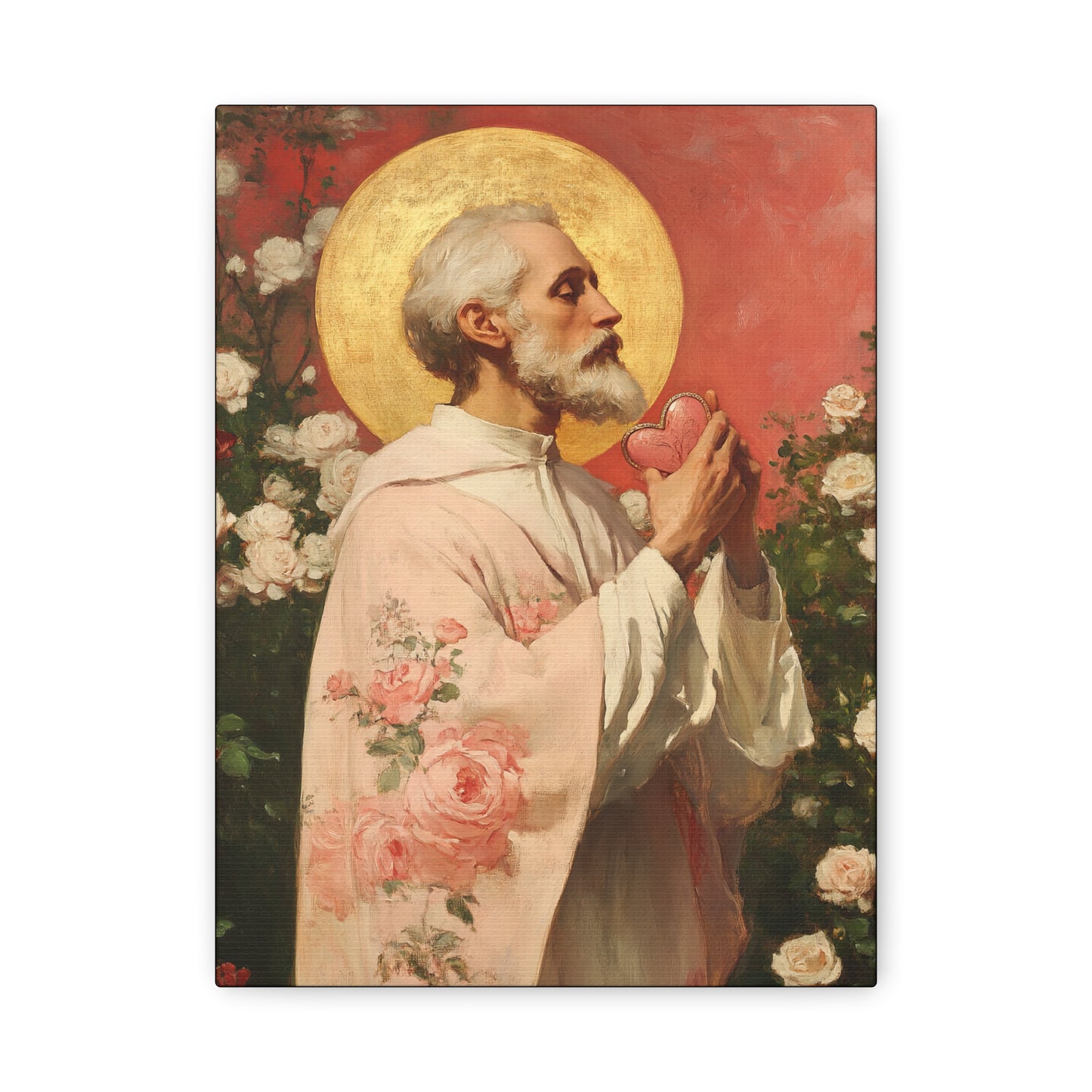 Saint Valentine - Multiple Sizes - Catholic Home art - Museum Wrapped Canvas - Sanctified Souls Print - Catholic Saint Art