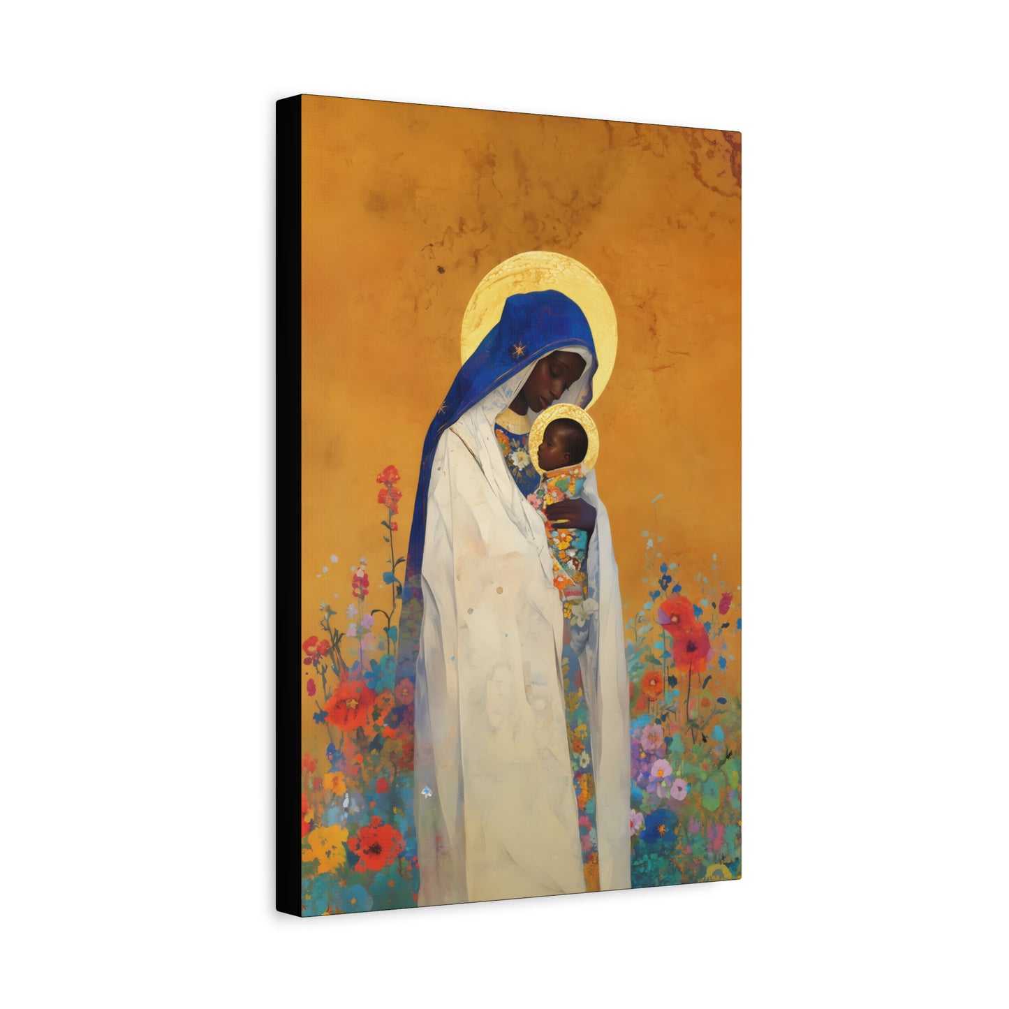 The Divine Embrace- Our Lady of Kibeho's Love - Museum Wrapped Canvas - Print - Religious Art for your Home - Christian print - Religious