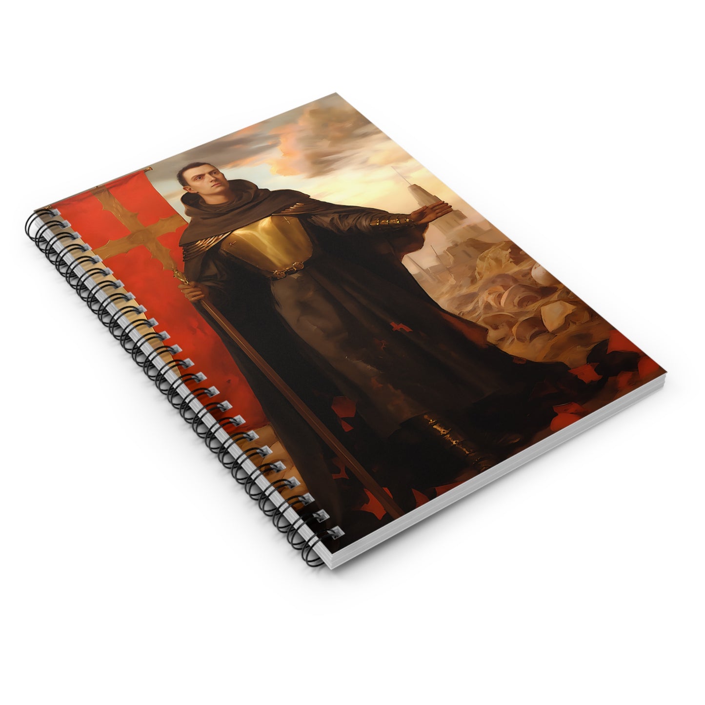 Saint John of Capistrano - Sanctified Souls Art - Religious Based Notebook - Spiral Notebook - Ruled Line
